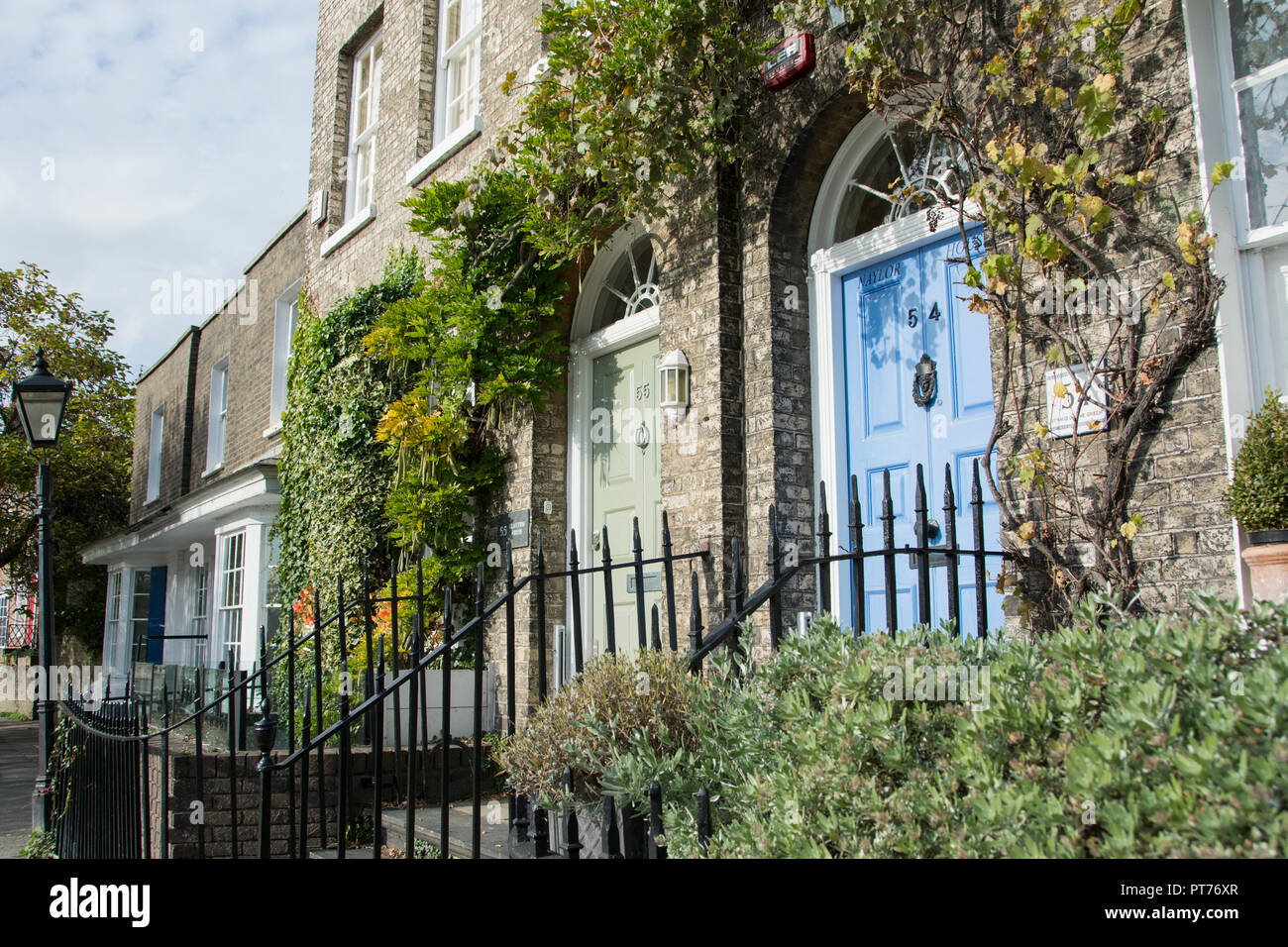 Riverside property on StrandOnTheGreen, Chiswick, London, UK Stock Photo Alamy