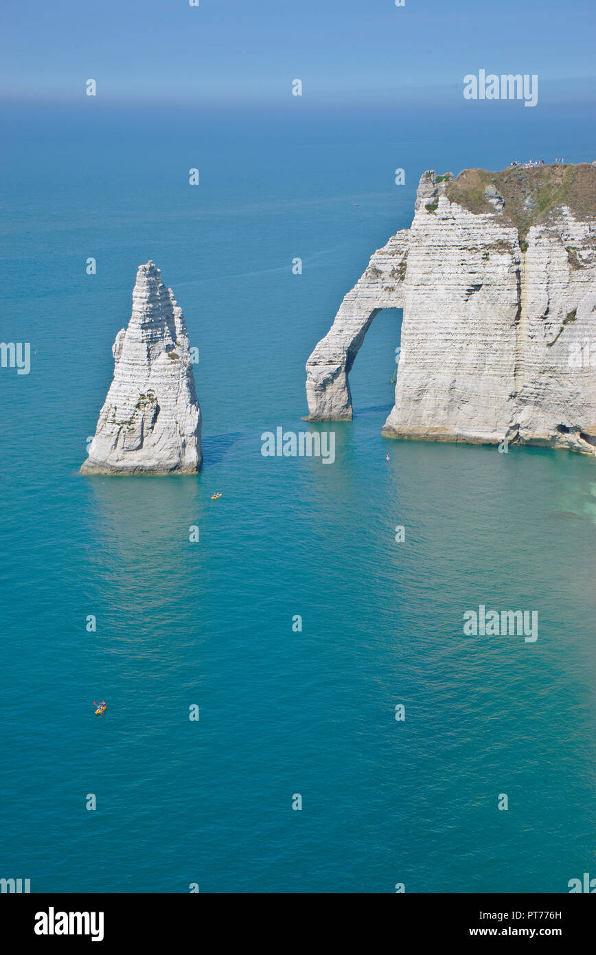 View of the cliffs of Etretat in Normandy, France Stock Photo - Alamy