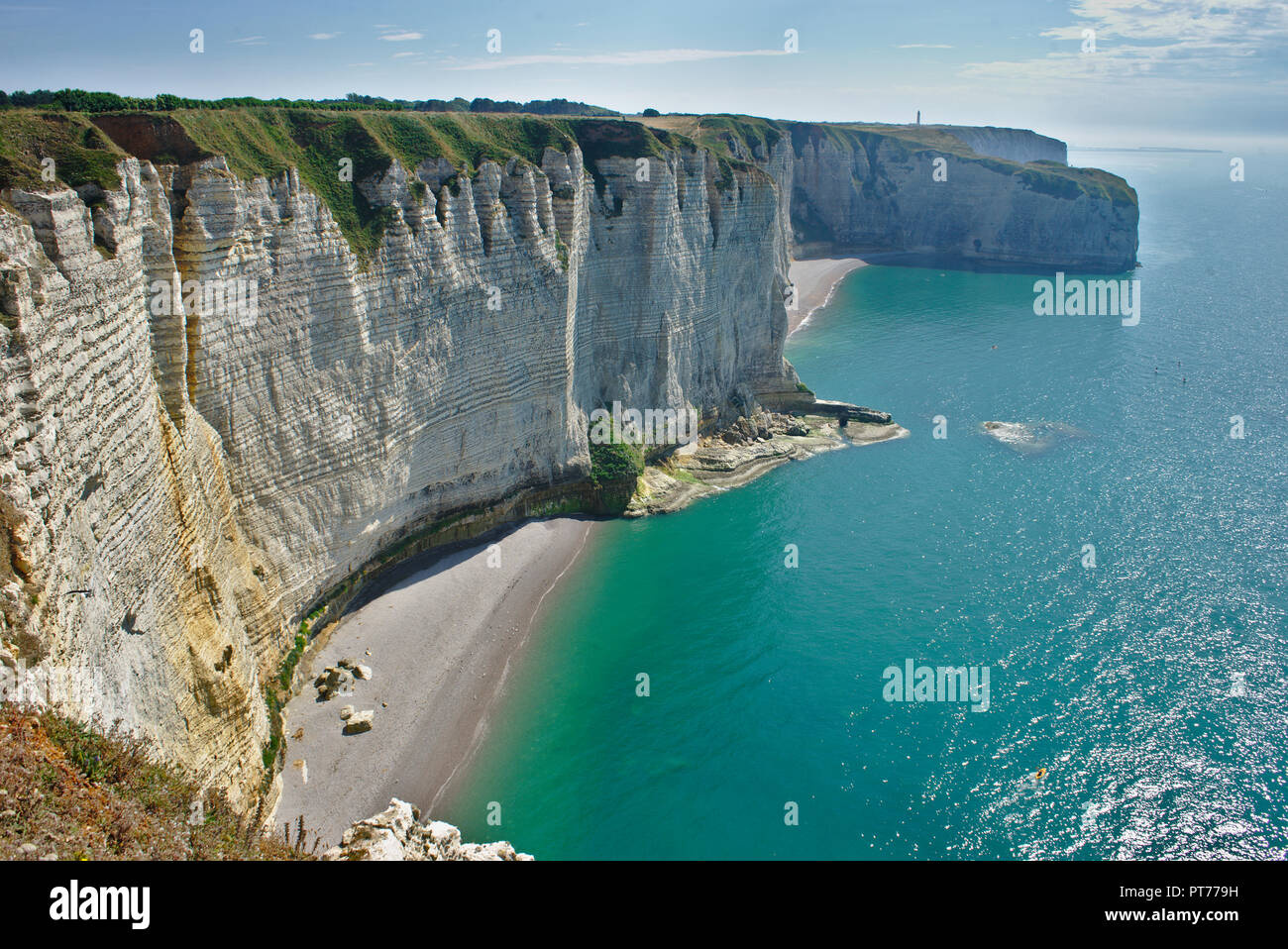 View of the cliffs of Etretat in Normandy, France Stock Photo - Alamy