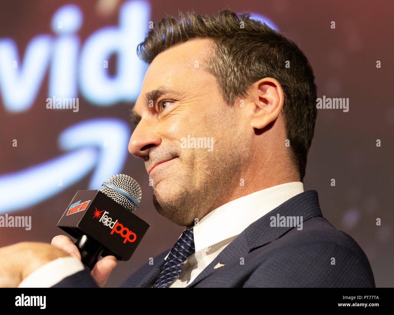 New York, NY - October 6, 2018: Jon Hamm attends Amazon Prime Good Omens  panel during New York Comic Con at Hulu Theater at Madison Square Garden  Stock Photo - Alamy