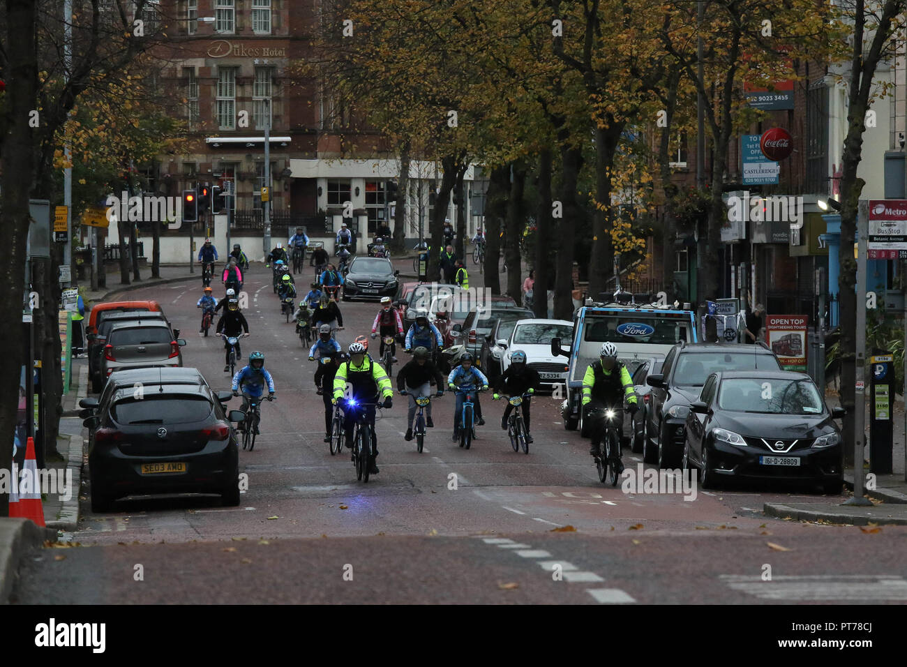 Belfast Northern Ireland Uk 07 October 2018 The Fourth Ciclovia Event Was Held In Belfast City Centre This Morning The Health And Community Based Initiative Is Open To People Of All Ages