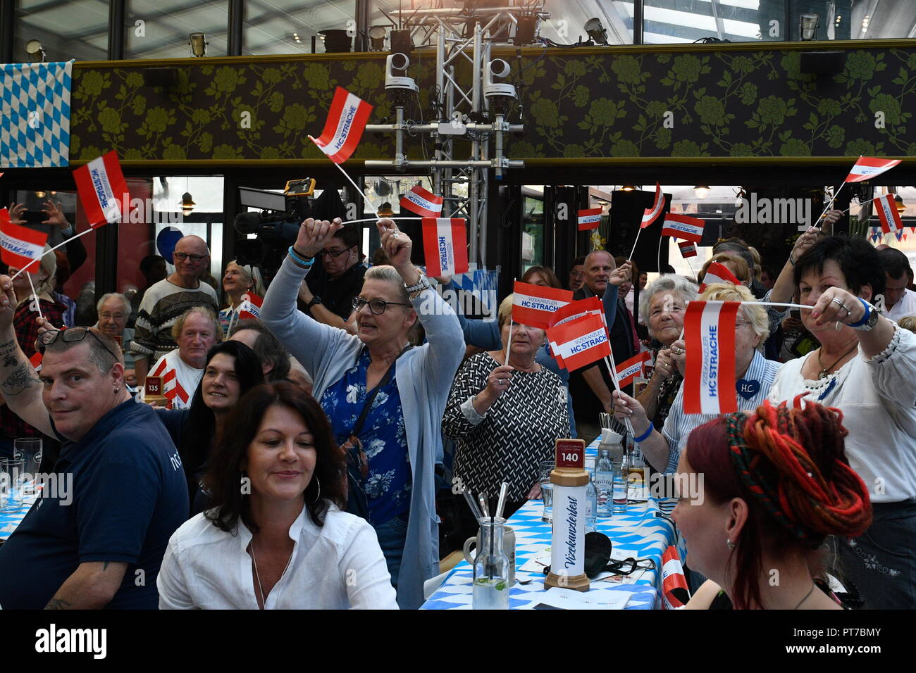 Vienna, Austria. October 7, 2018. Family celebration of the FPÖ (Freedom  Party Austria). Picture shows visitors of the Family celebration. Credit:  Franz Perc / Alamy Live News Stock Photo - Alamy