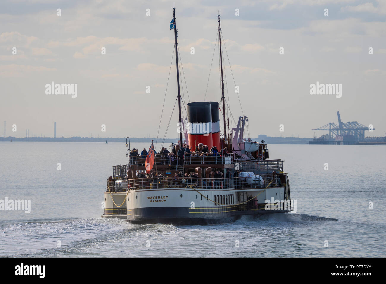 The vintage paddle steamer Waverley is running trips along the River