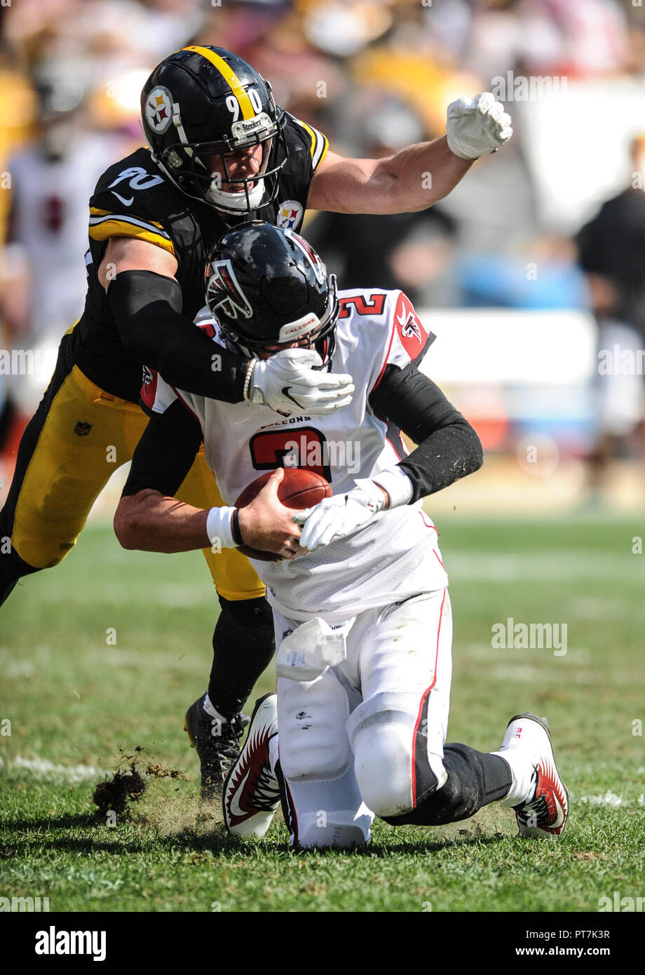 September 27th, 2020: T.J. Watt #90 during the Pittsburgh Steelers vs  Houston Texans game at Heinz Field in Pittsburgh, PA. Jason Pohuski/CSM  Stock Photo - Alamy