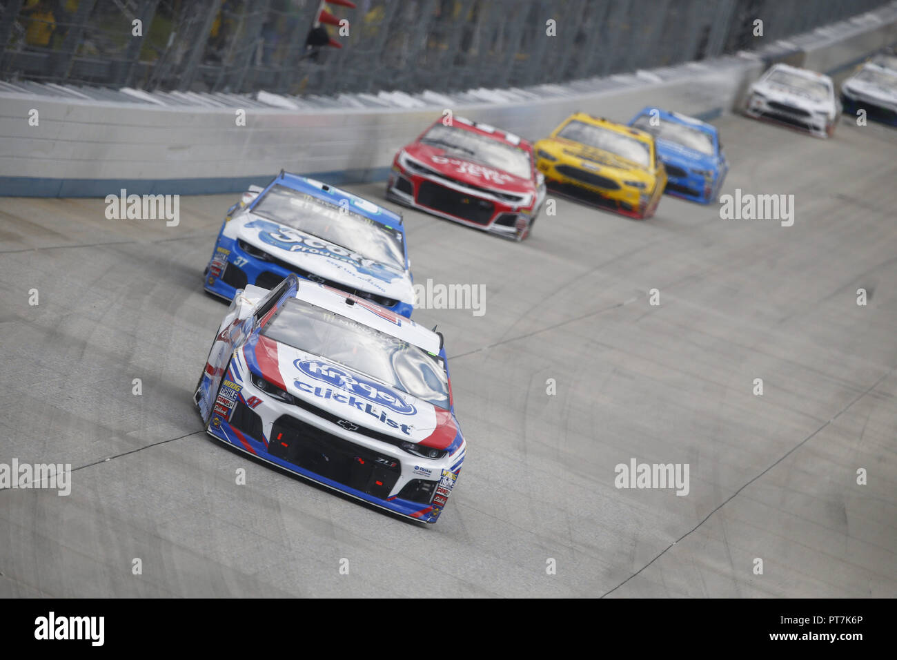 Dover, Delaware, USA. 7th Oct, 2018. AJ Allmendinger (47) battles for position during the Gander Outdoors 400 at Dover International Speedway in Dover, Delaware. Credit: Justin R. Noe Asp Inc/ASP/ZUMA Wire/Alamy Live News Stock Photo