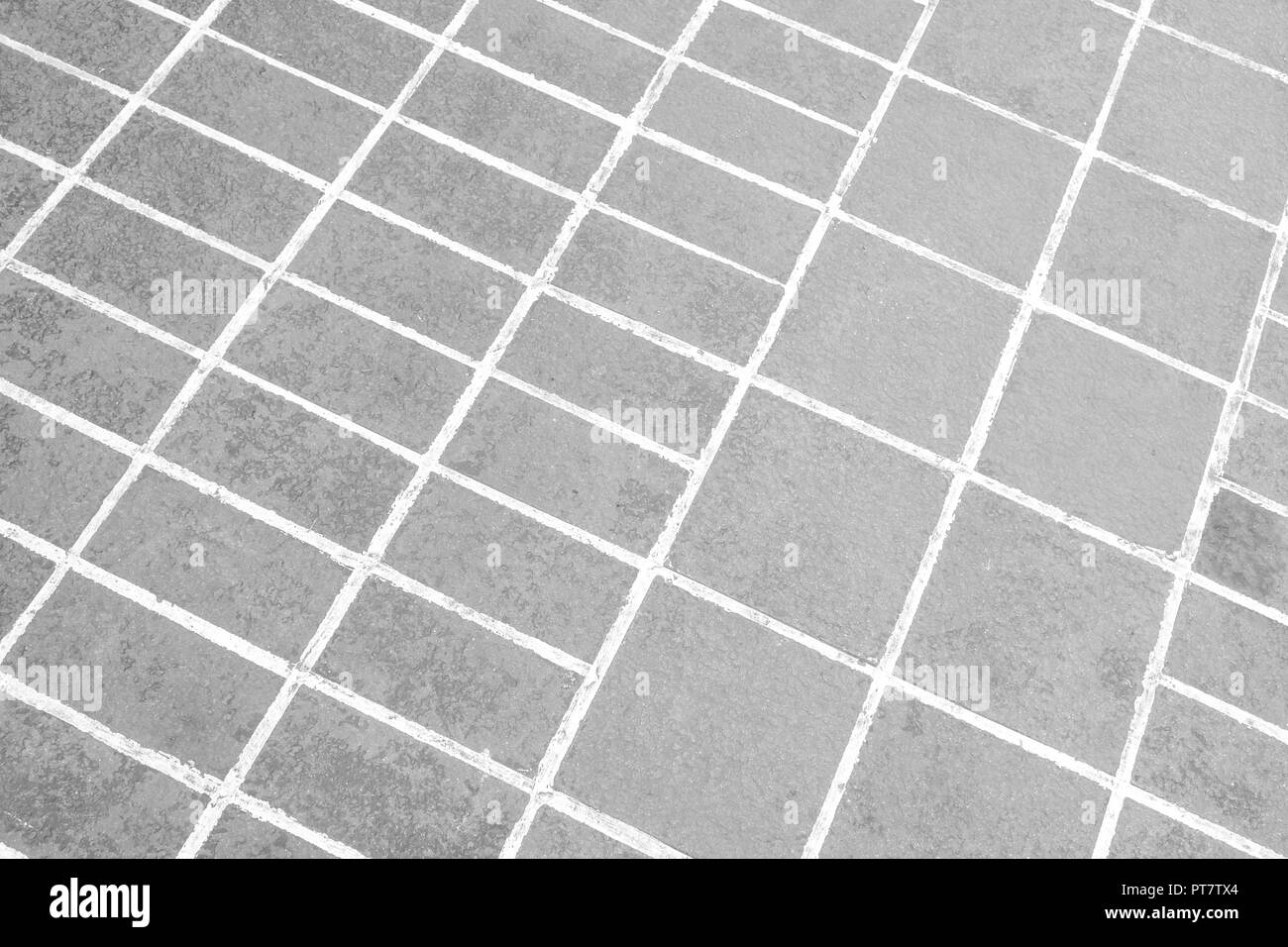 background texture white stone block floor tile Stock Photo