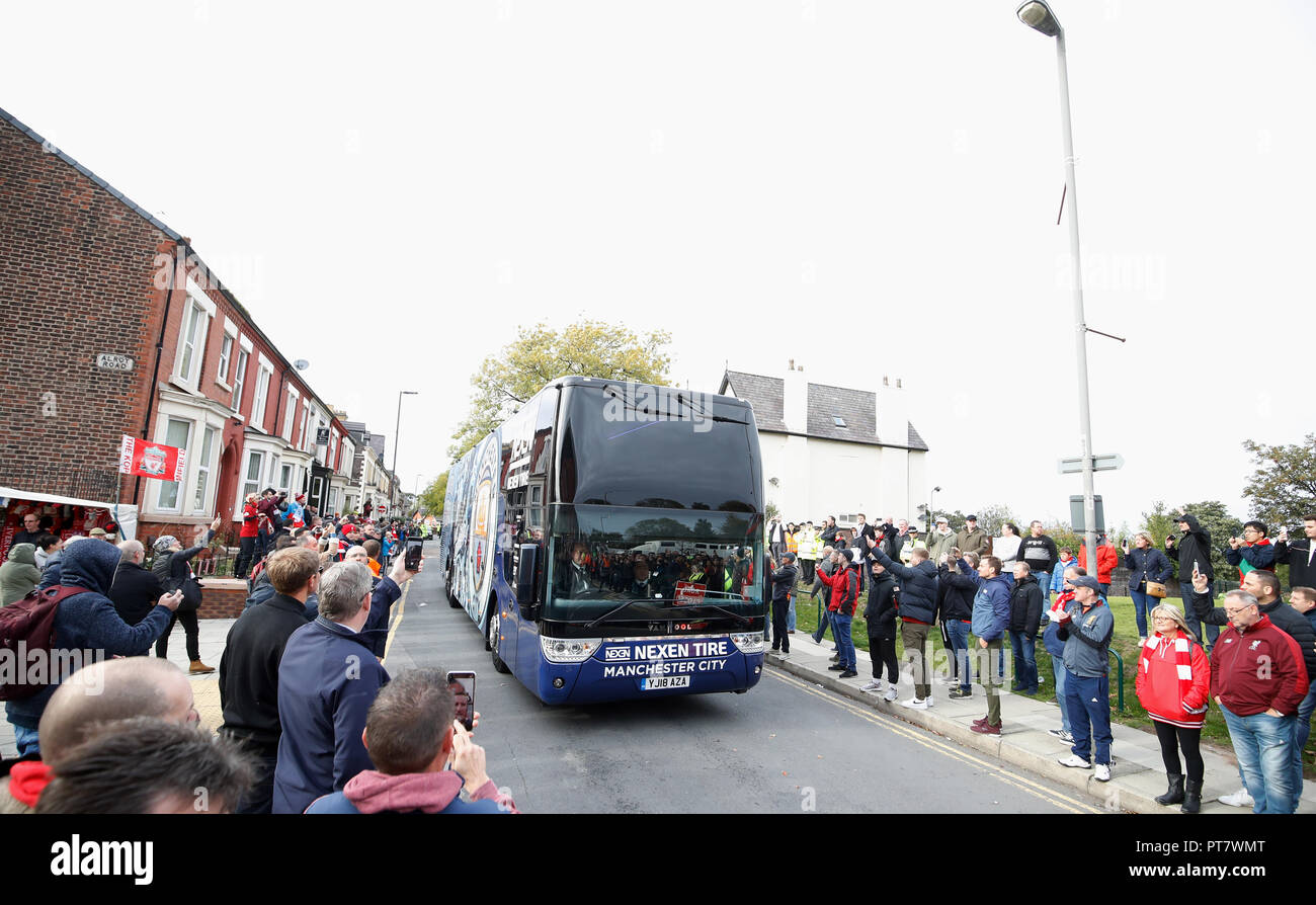 Manchester City Team Bus High Resolution Stock Photography And Images Alamy