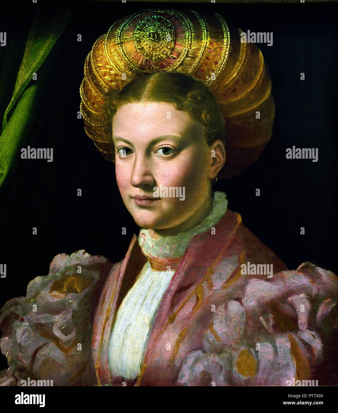Portrait of a Young Woman 1530 Parmigianino ( Girolamo Francesco Maria Mazzola ) 1503 - 1540 Italy Italian Stock Photo