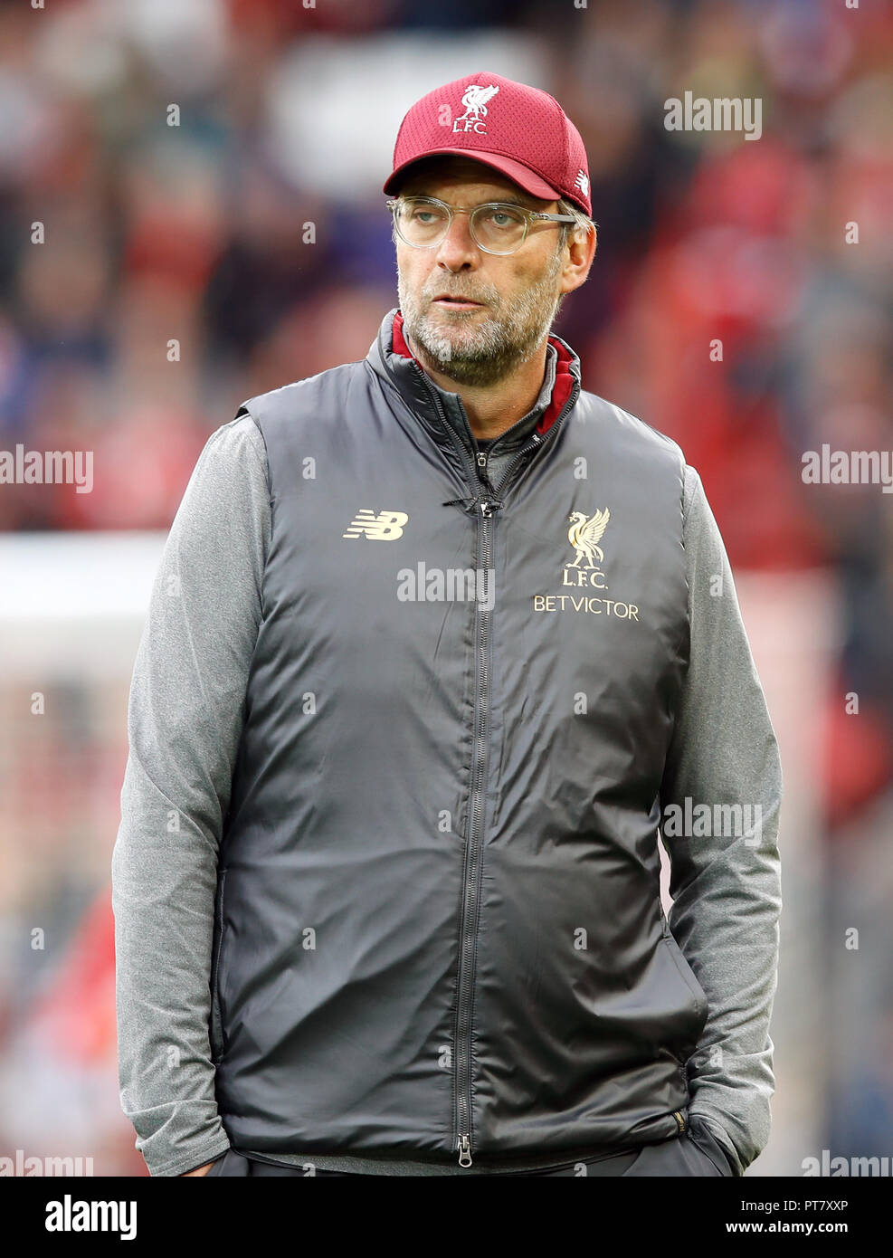 Liverpool manager Jurgen Klopp during the Premier League match at ...