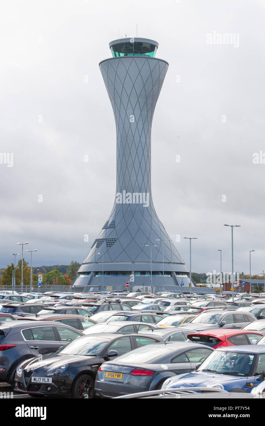 Edinburgh Airport, Car parks Stock Photo