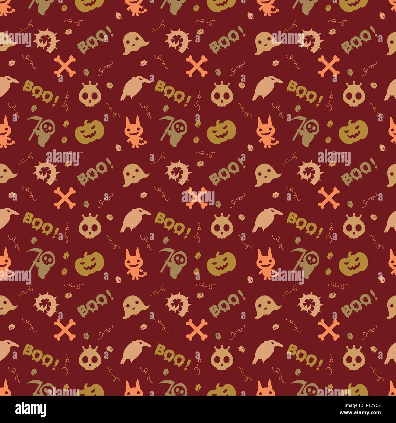 cute hallowen pattern background Stock Vector