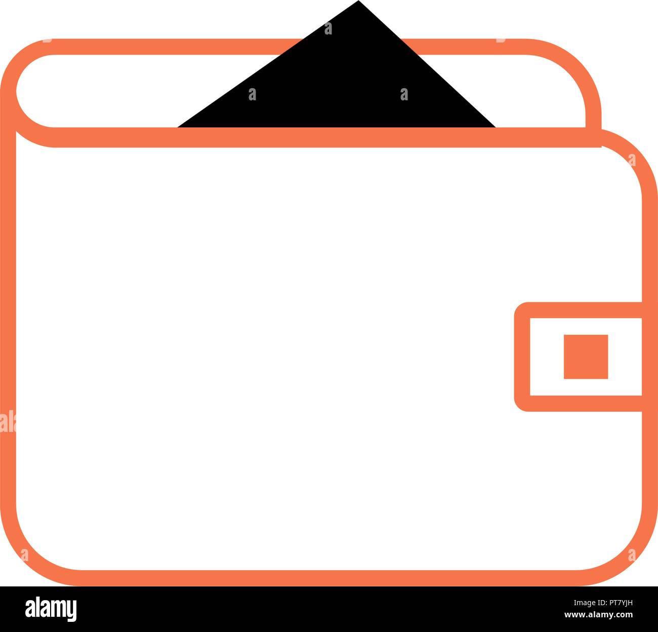 Wallet vector icon, can be used for both print and web development, isolated on white background Stock Vector