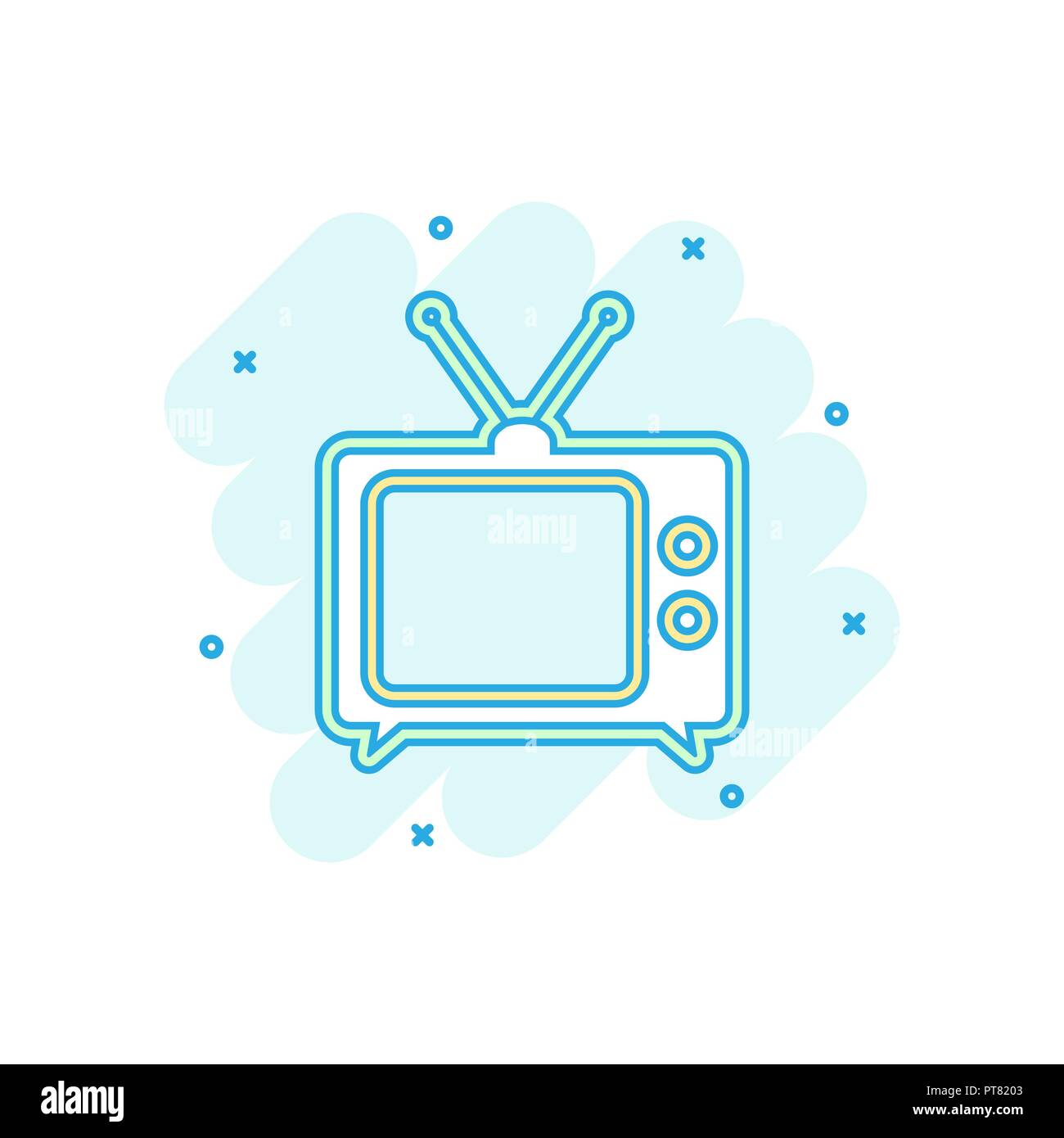 Tv comic Stock Vector Images - Alamy