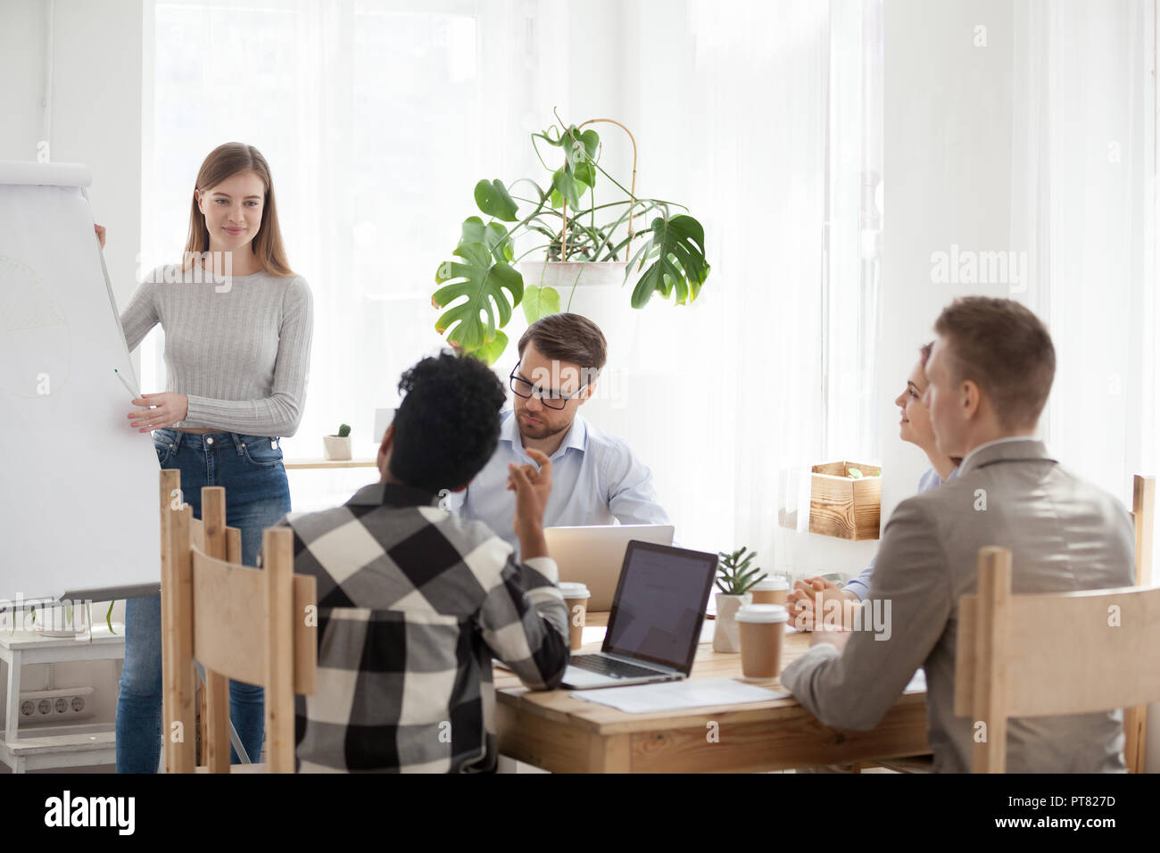 Young diverse business team hi-res stock photography and images - Alamy