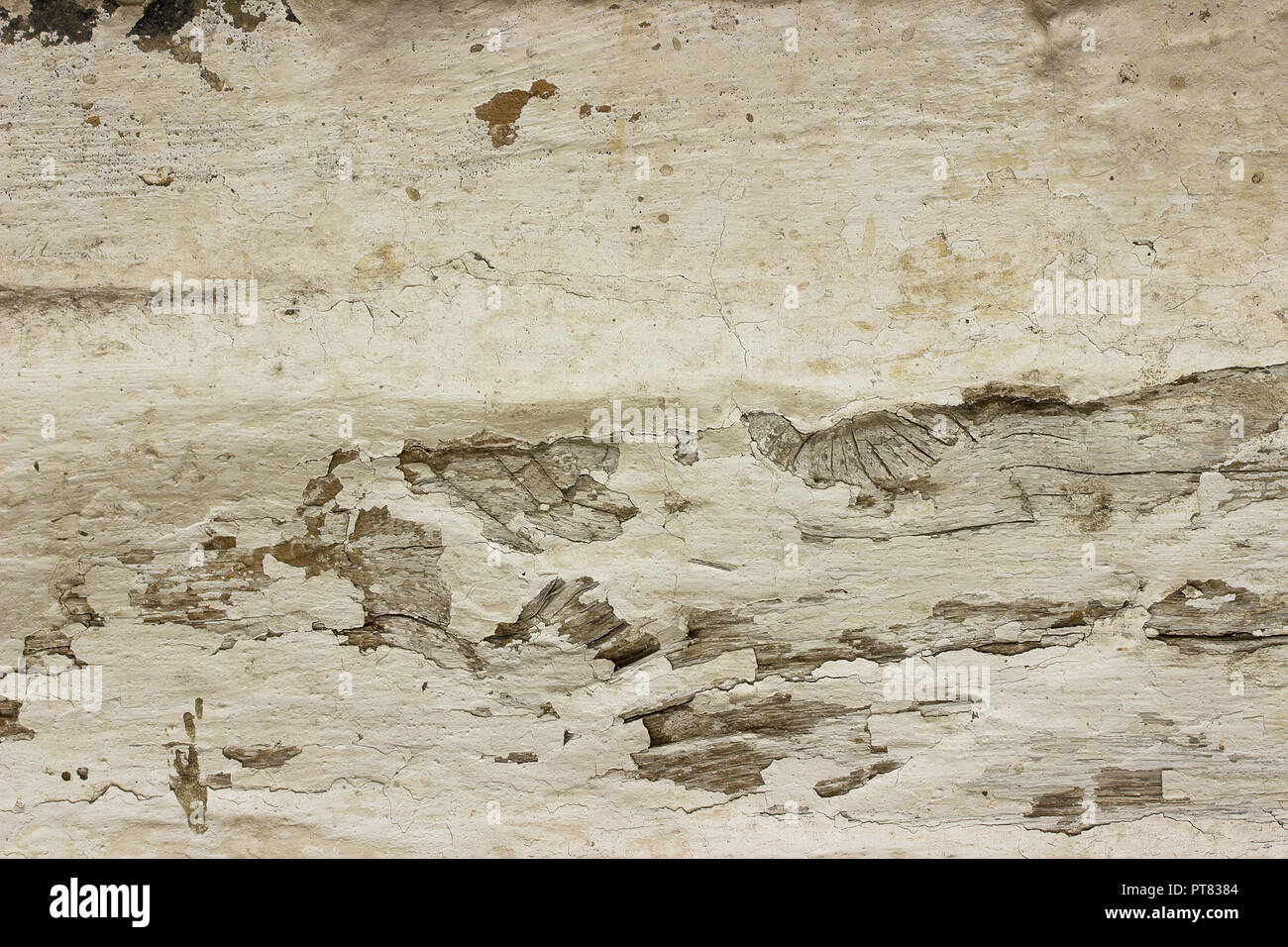Old grunge wooden wall with white paint background or texture Stock ...