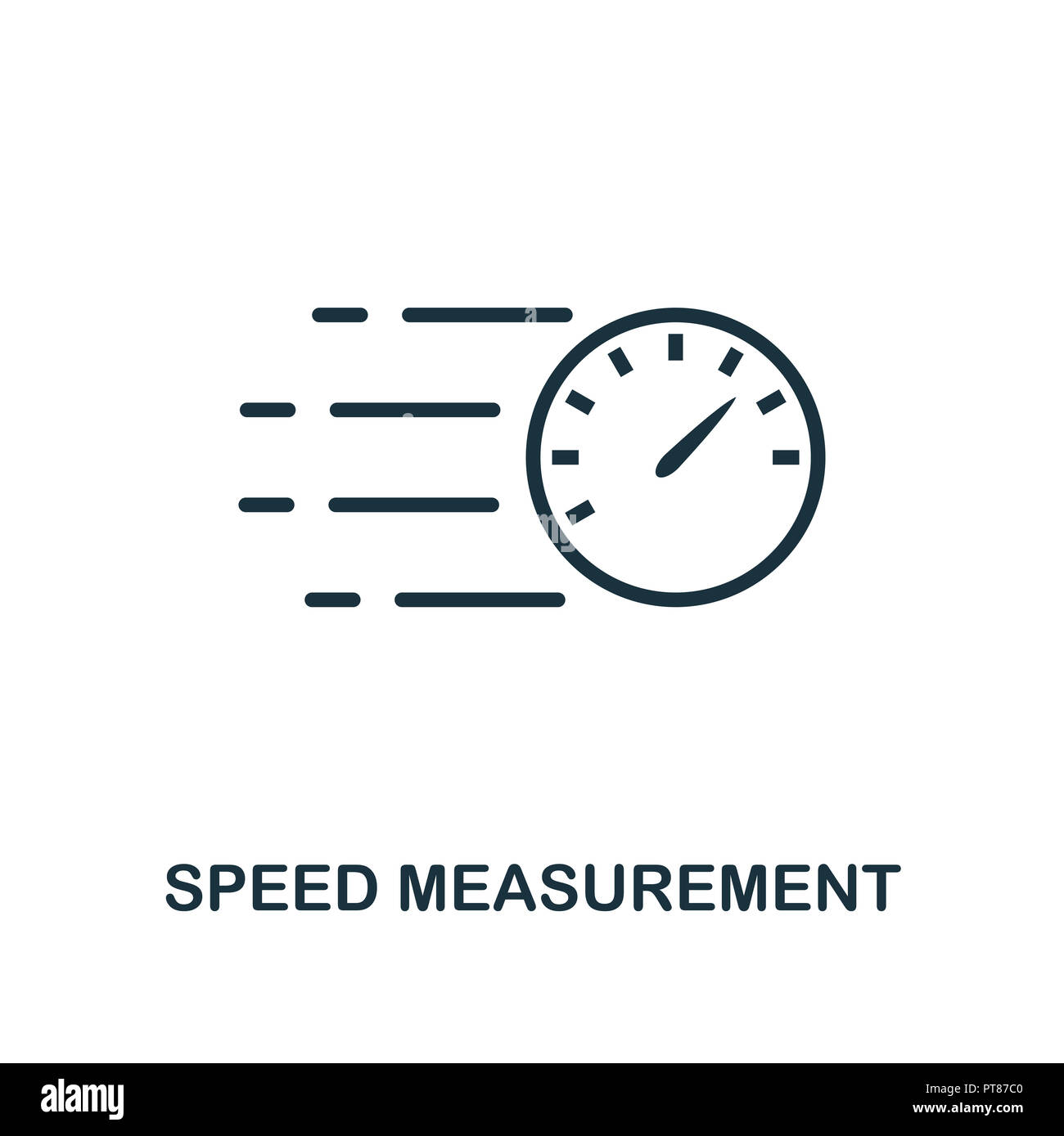 Speed Measurement icon. Monochrome style design from measurement ...