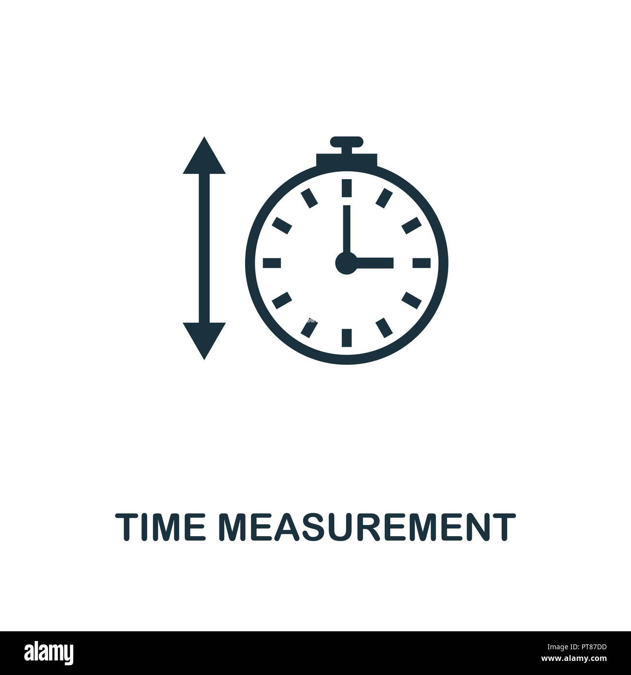 Time Measurement icon. Monochrome style design from measurement ...
