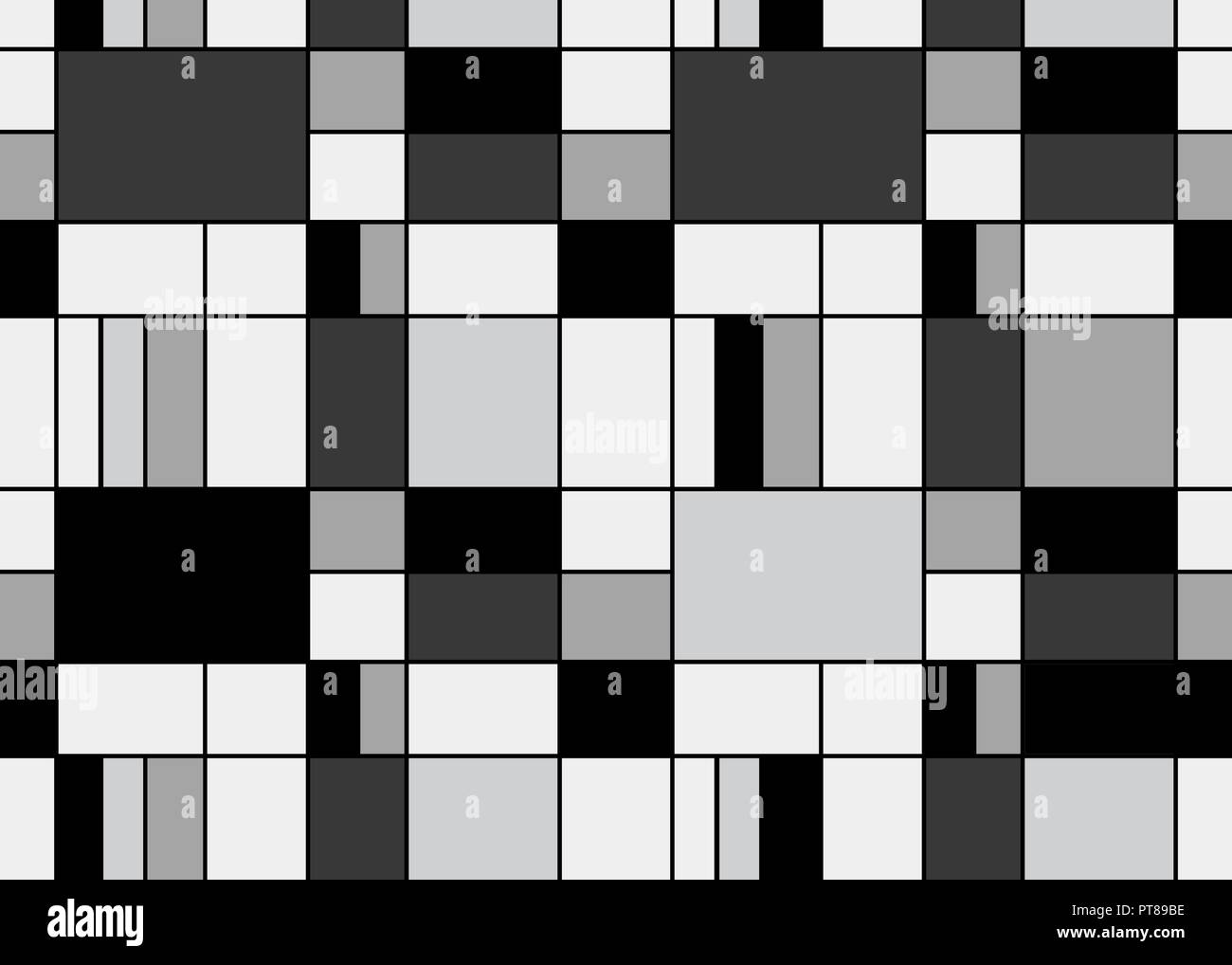 Black and White Modern style seamless. Vector illustration for your ...