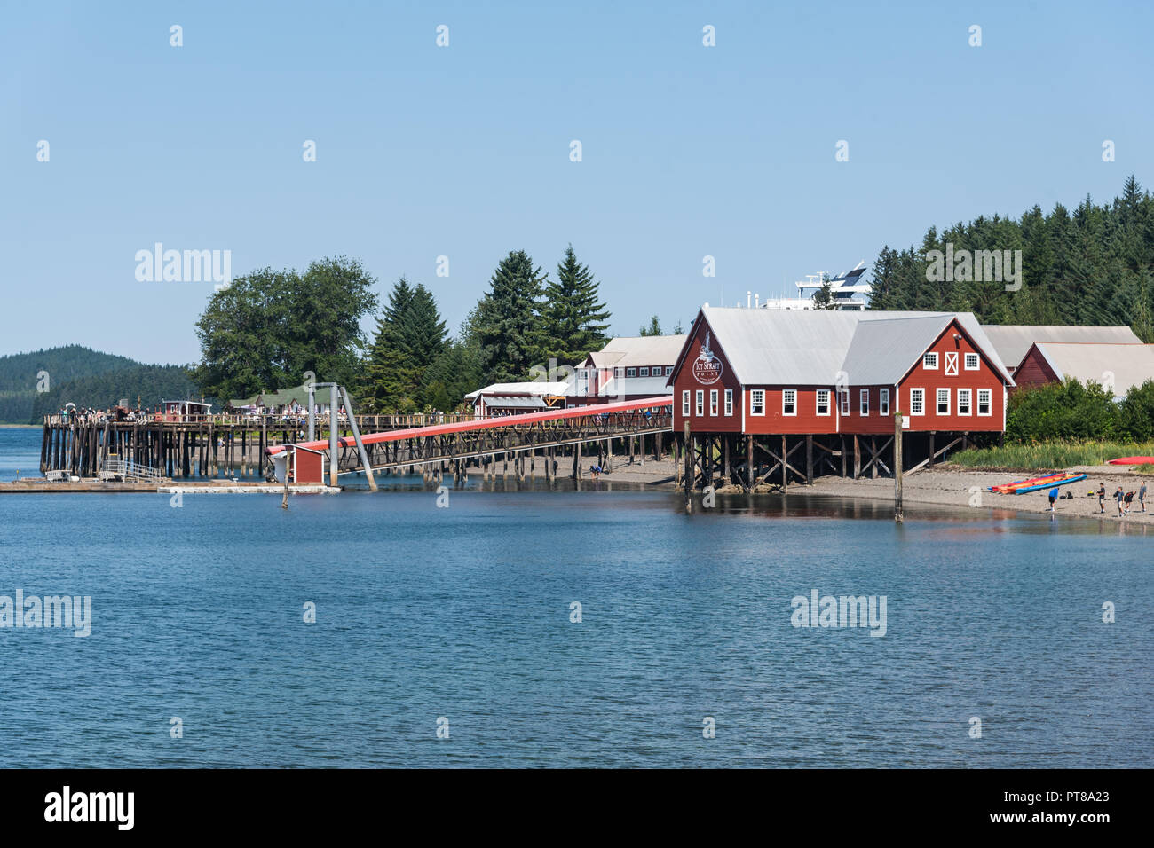 Icy Strait Point, Hoonah, Alaska, USA Stock Photo Alamy