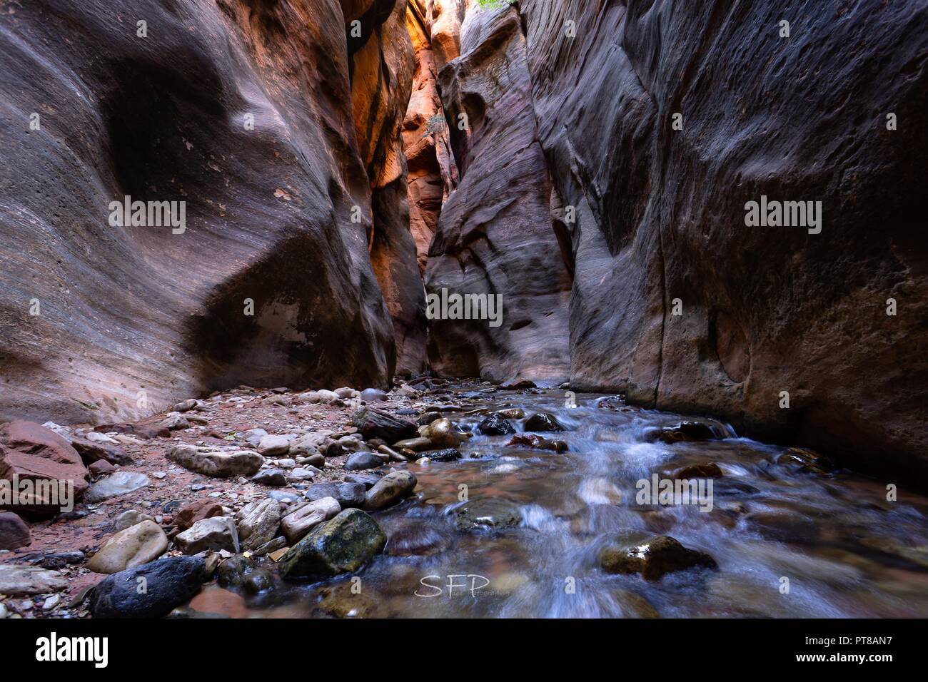 Photos of kanarraville falls and the slot canyon located in the