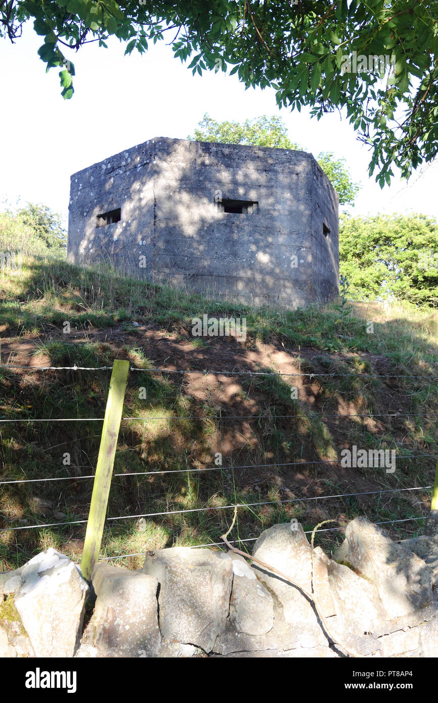 World War 2 pillbox near Craster, Northumberland, England Stock Photo Alamy