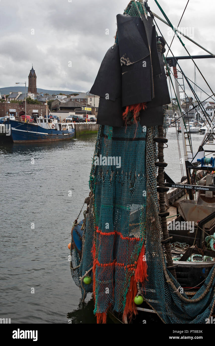 Fishing vessels and nets peel inner harbour hires stock photography and images Alamy