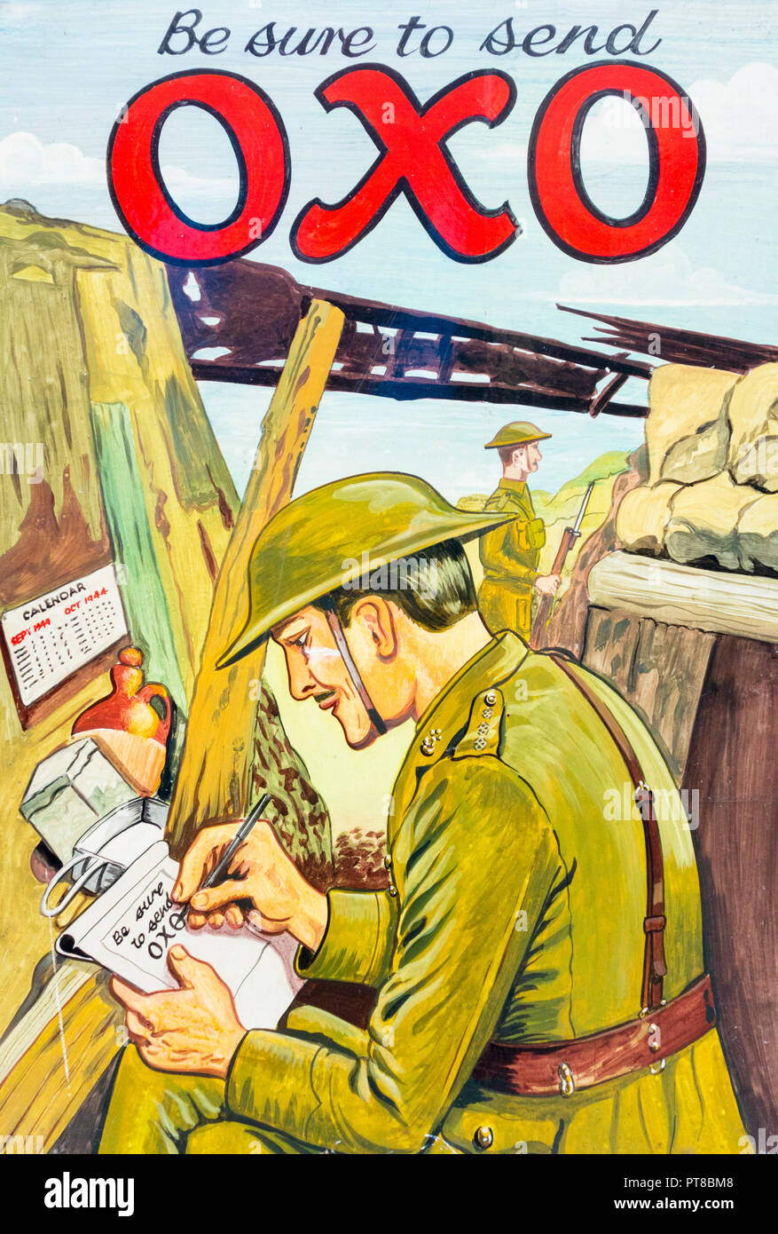 Vintage Oxo war poster. UK Stock Photo