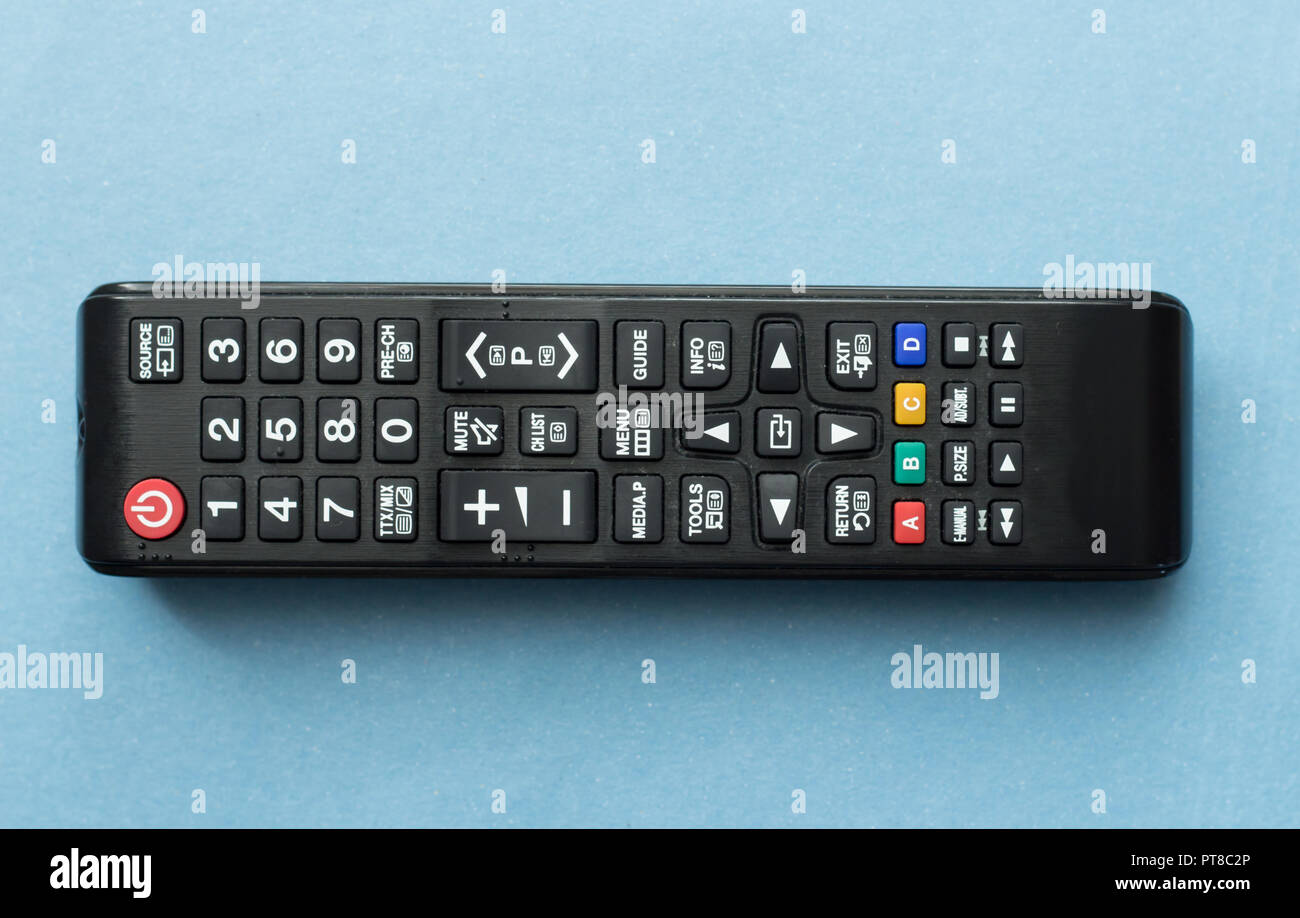 tv remote control Stock Photo