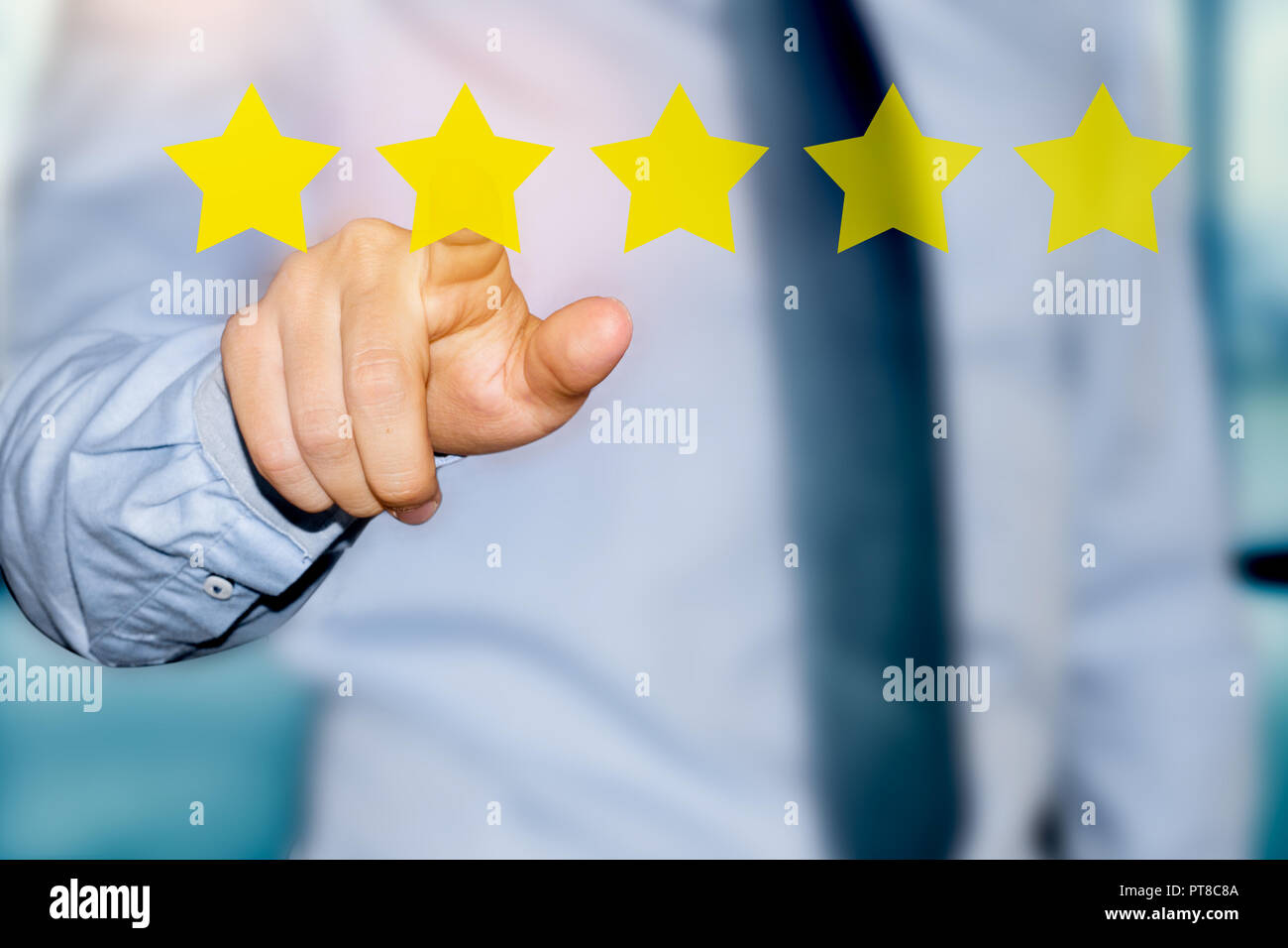 customer experience rating Stock Photo
