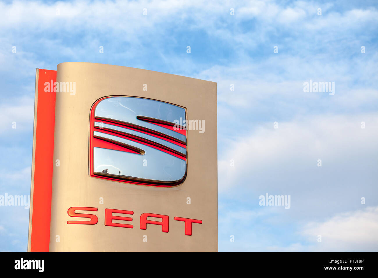 Seat Spanish Car Manufacturer Logo High Resolution Stock Photography