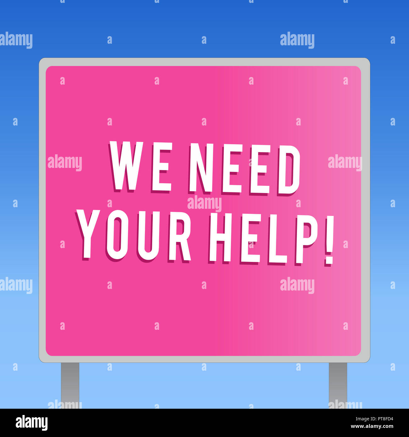 Text sign showing We Need Your Help. Conceptual photo Service ...