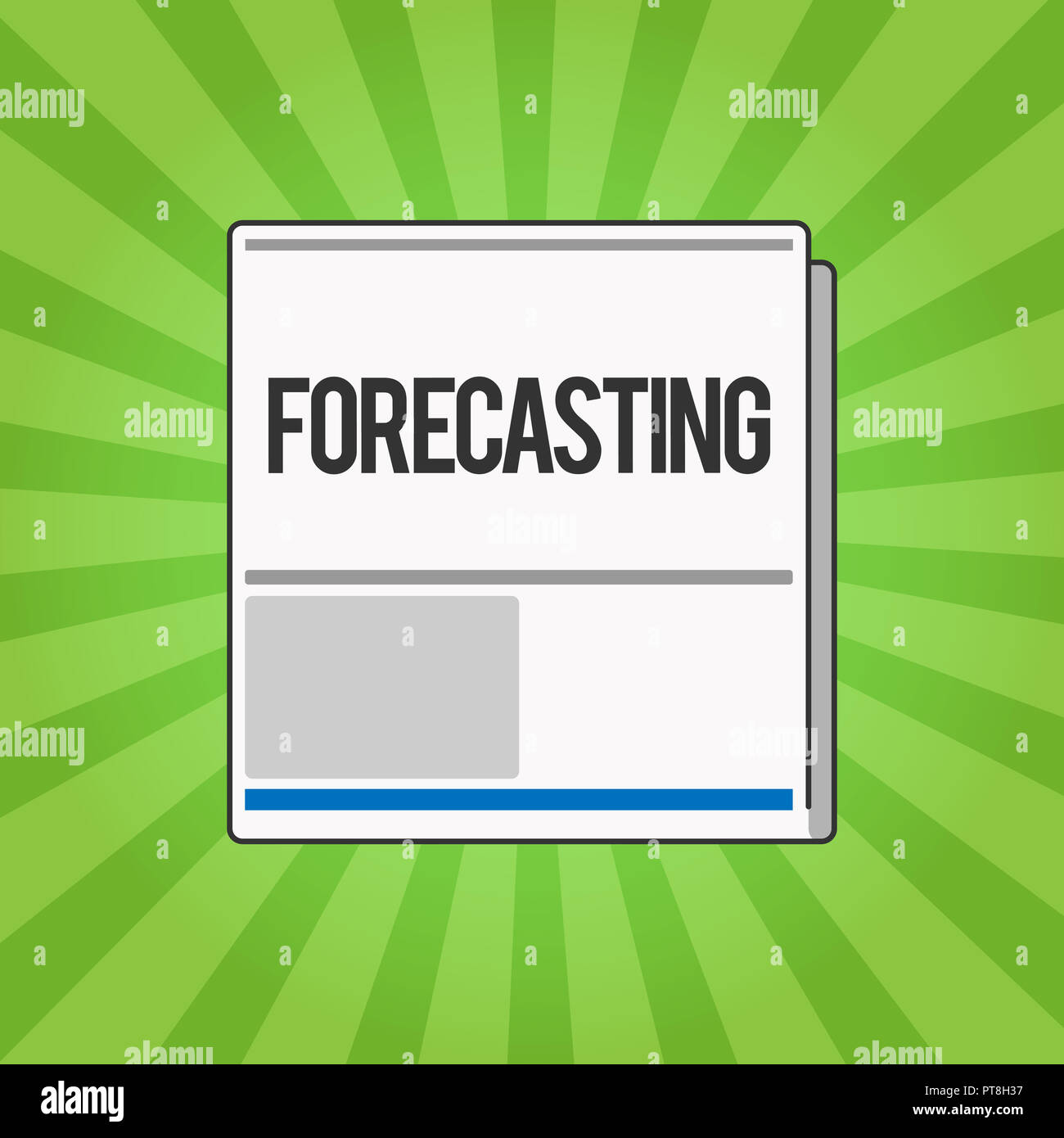 Handwriting text writing Forecasting. Concept meaning Predict Estimate ...