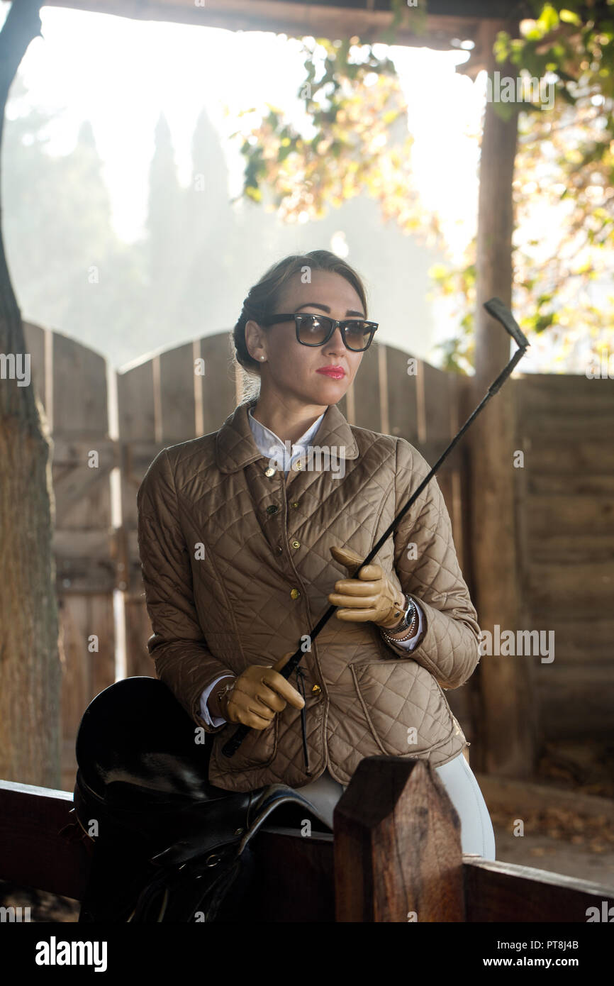 woman with a whip Stock Photo - Alamy