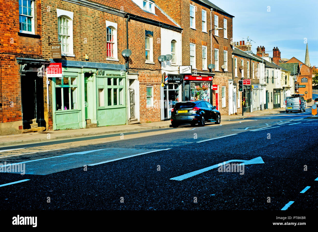 Shops in Fishergate, York, England Stock Photo Alamy