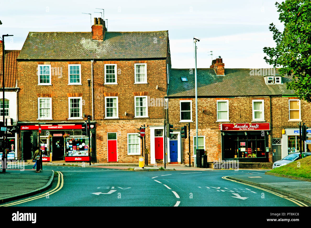 Shops in Fishergate, York, England Stock Photo Alamy