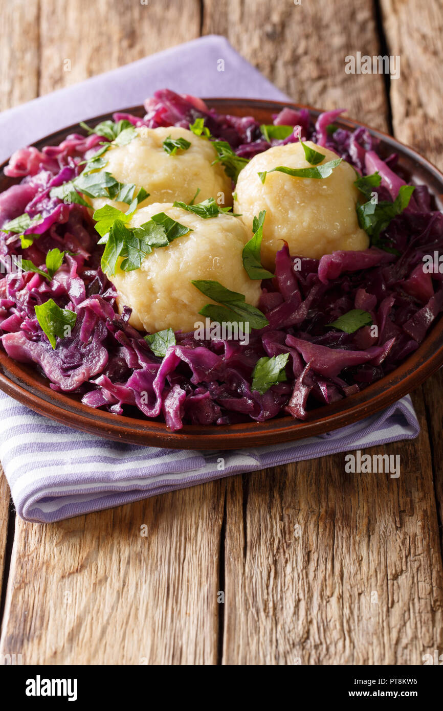Potato dumplings stewed cabbage hires stock photography and images Alamy