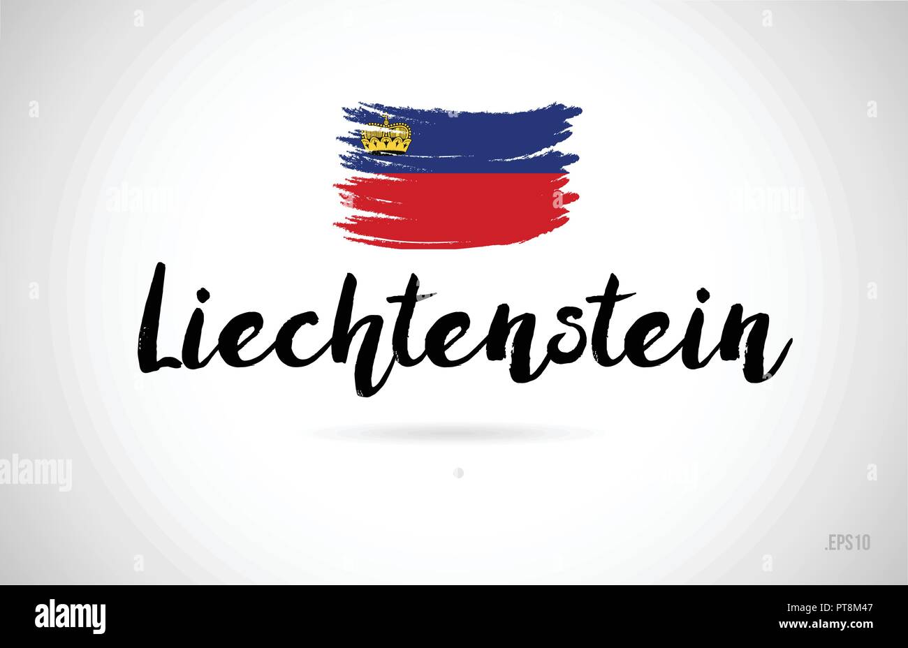 liechtenstein country flag concept with grunge design suitable for a ...