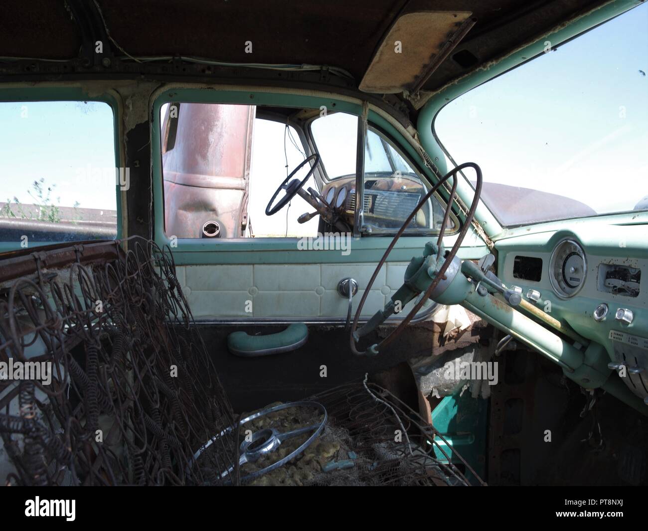 Abandoned Farm Truck, Saskatchewan, Canada, Brian Martin RMSF,, large file size Stock Photo
