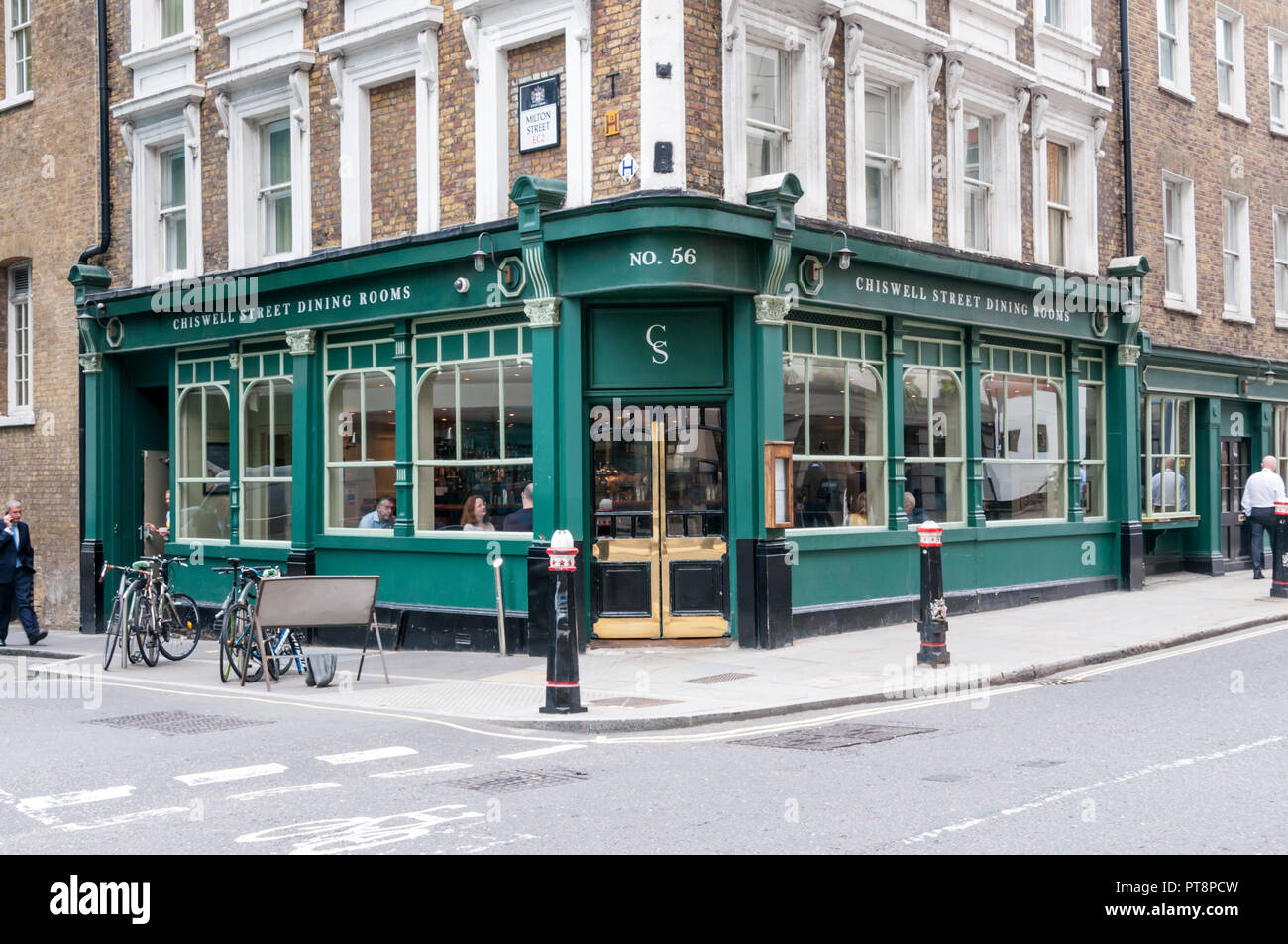 The Chiswell Street Dining Rooms In Th City Of London Stock