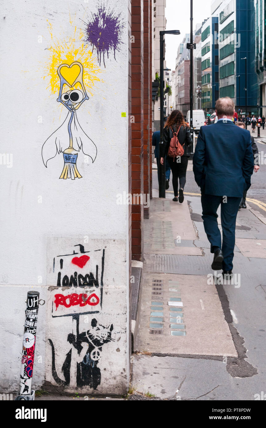 Banksy rat hi-res stock photography and images - Alamy