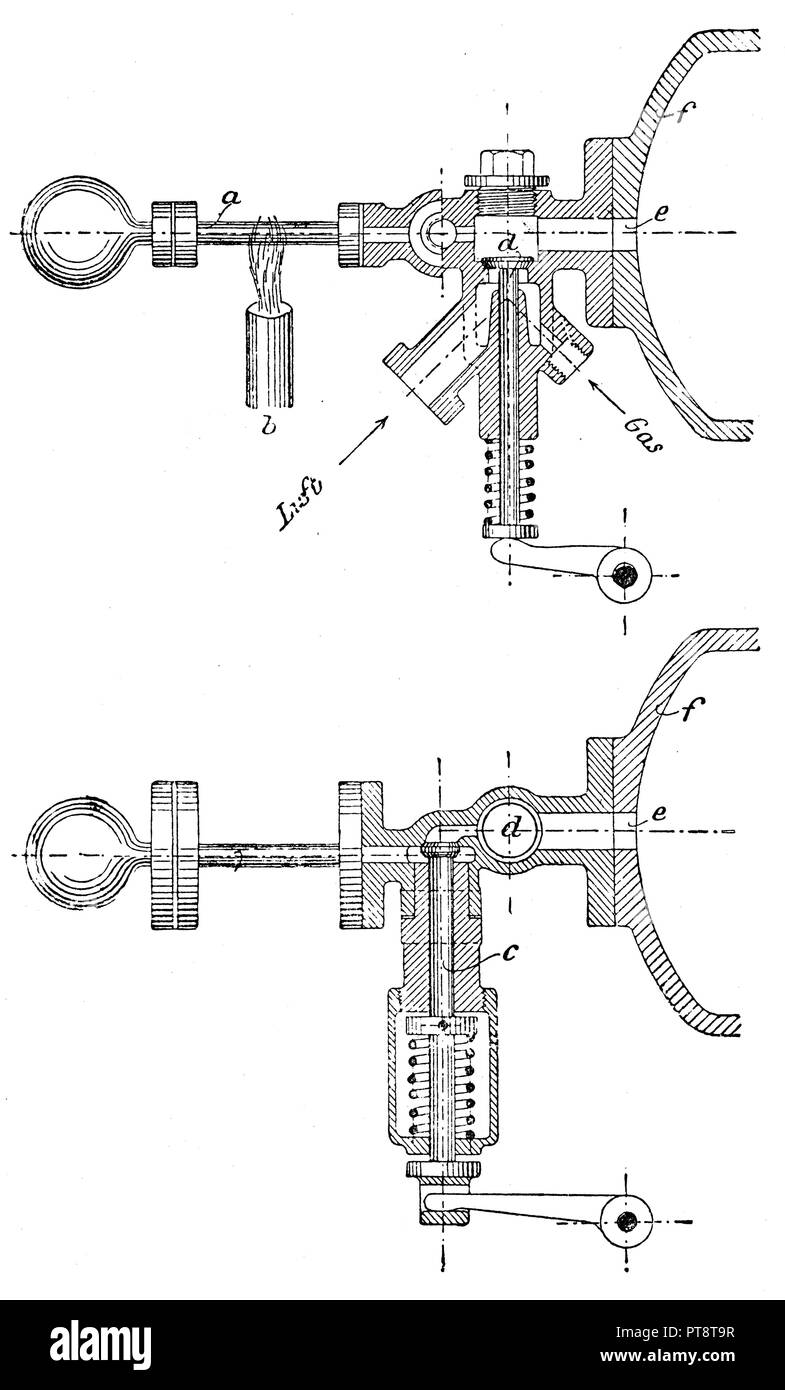 Precision glow ignition for the gas engine according to Kaselowsky's