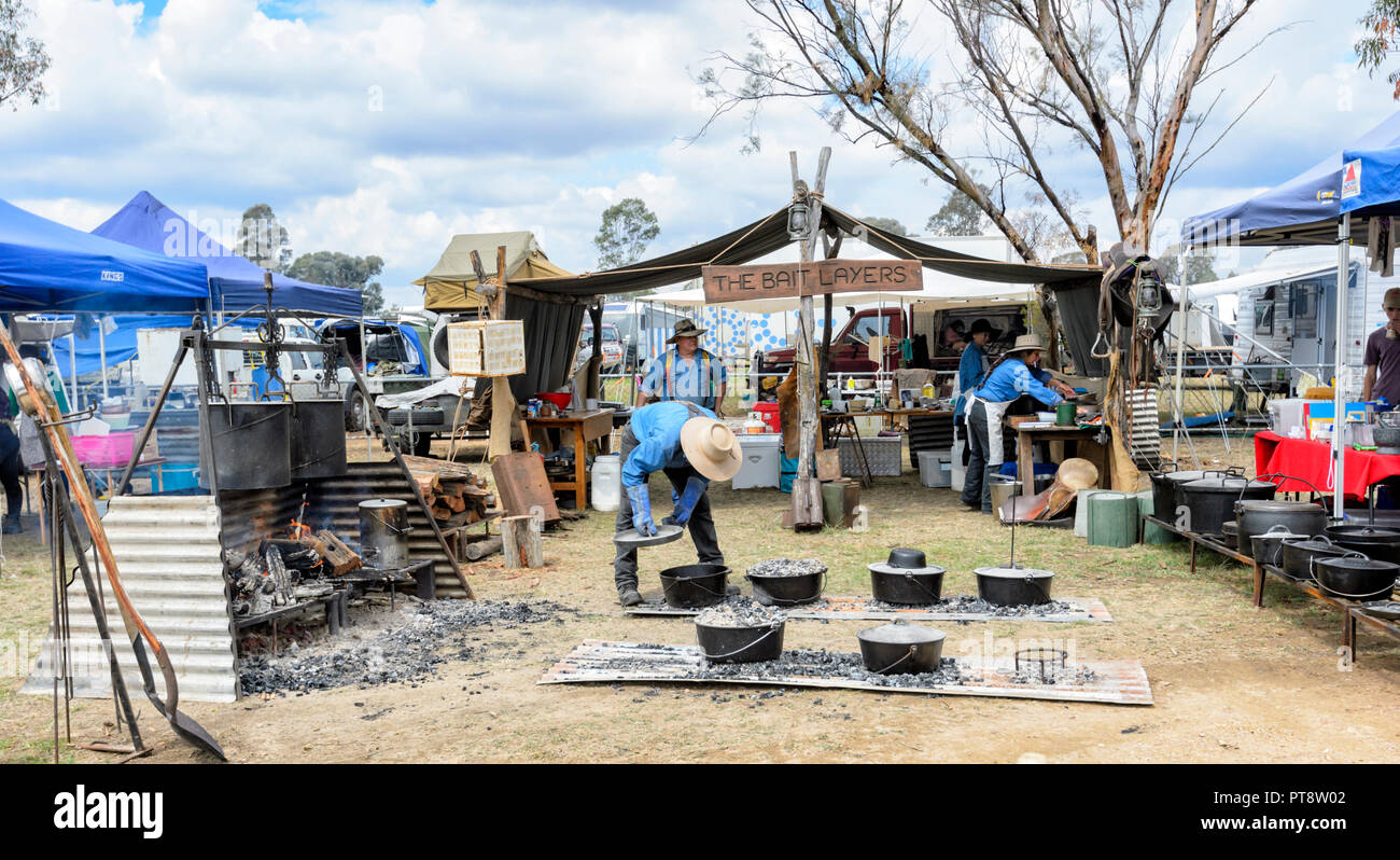 Cooking competition at the Australian Camp Oven Festival 2018