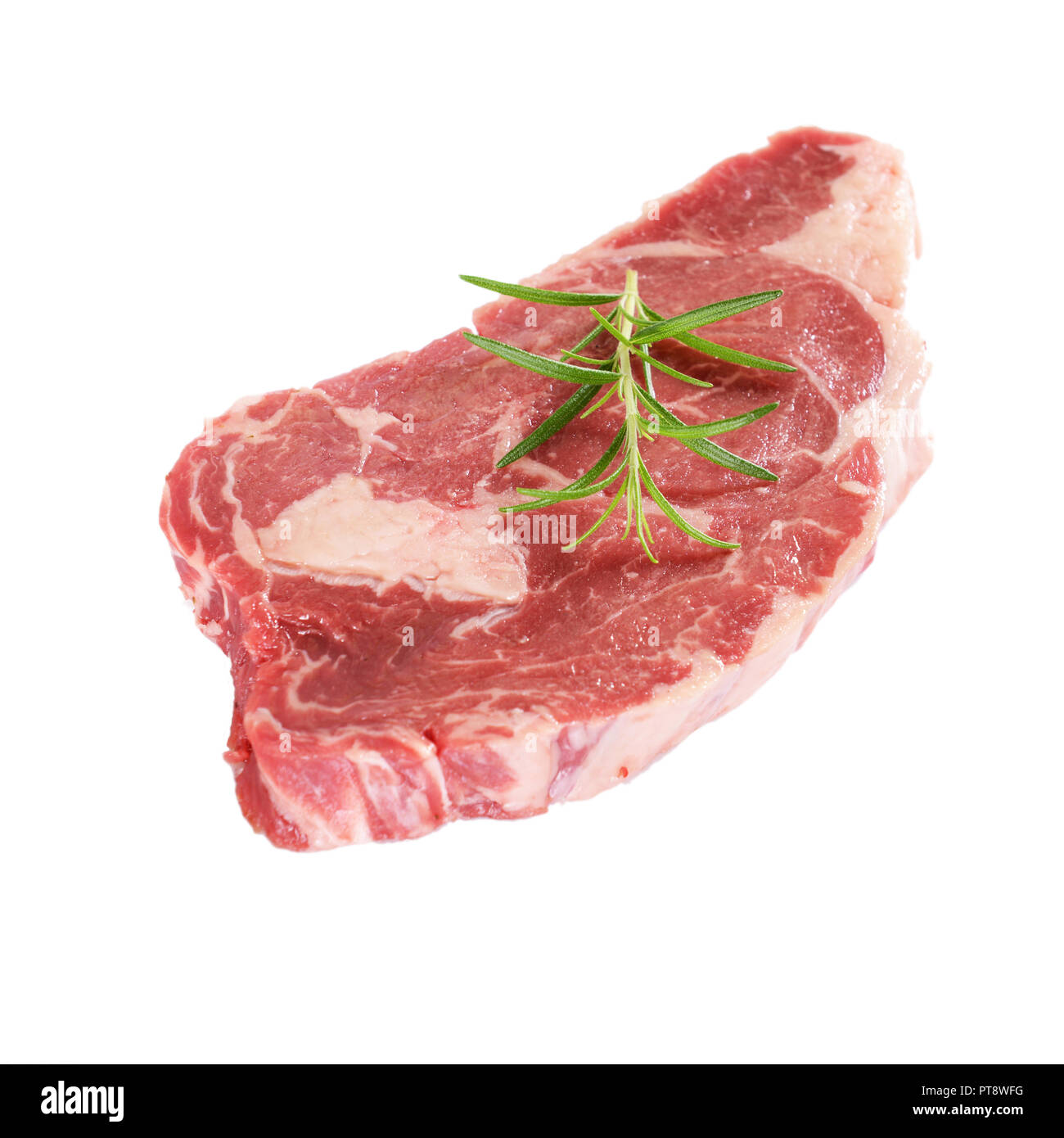 Steak isolated on white background Stock Photo - Alamy