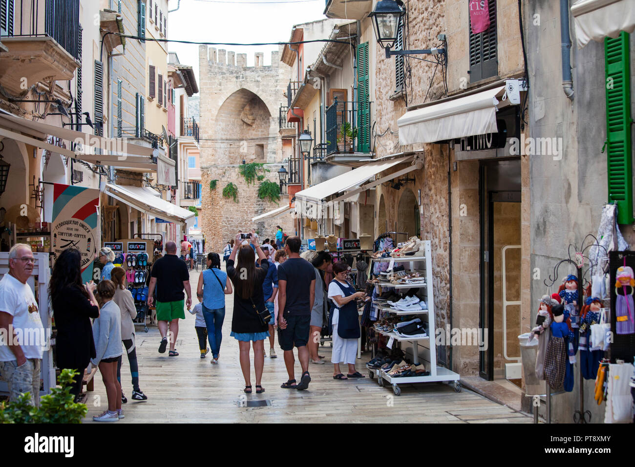 Alcudia majorca spain shopping hires stock photography and images Alamy