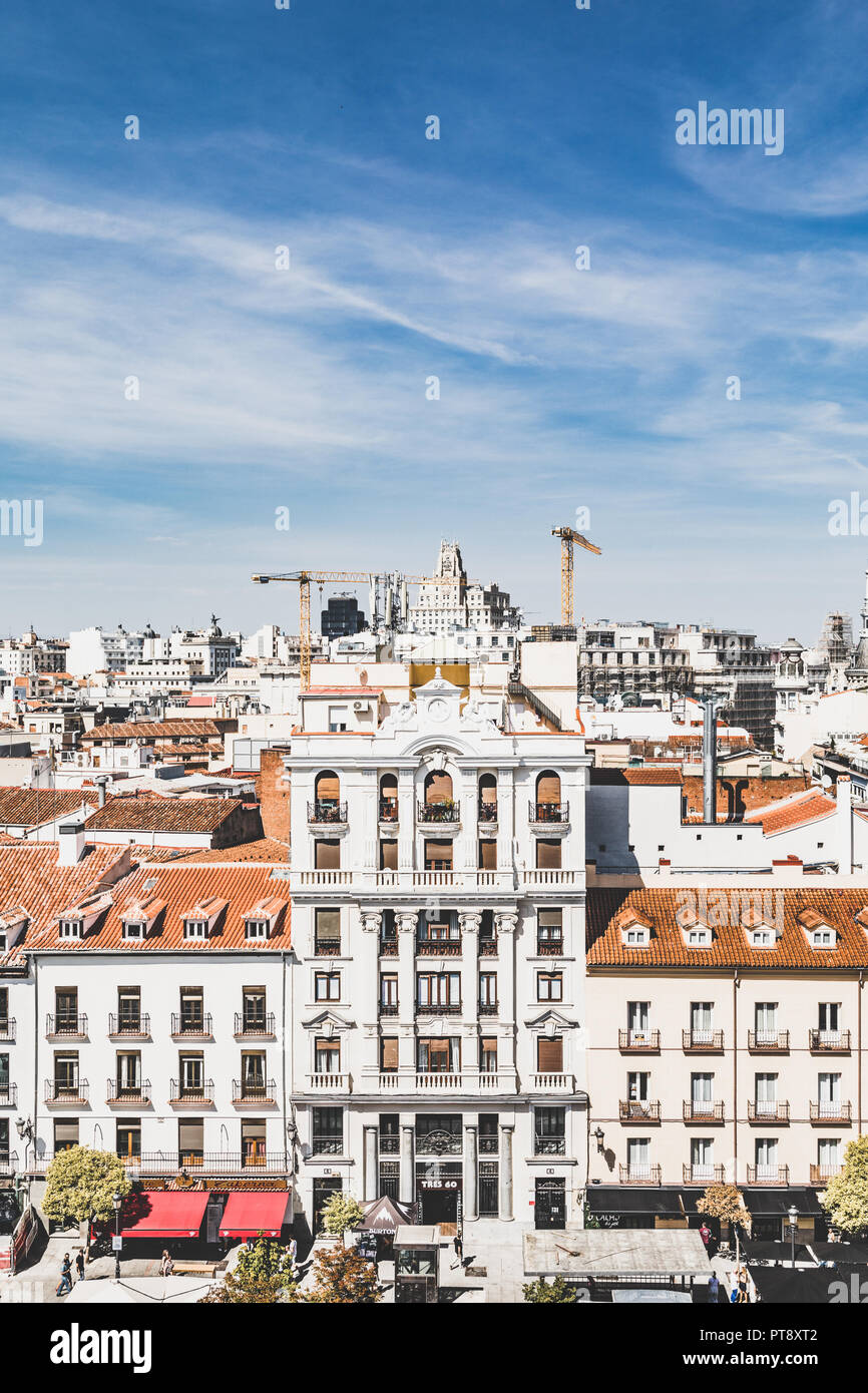 Santa Ana Square, Madrid Stock Photo - Alamy