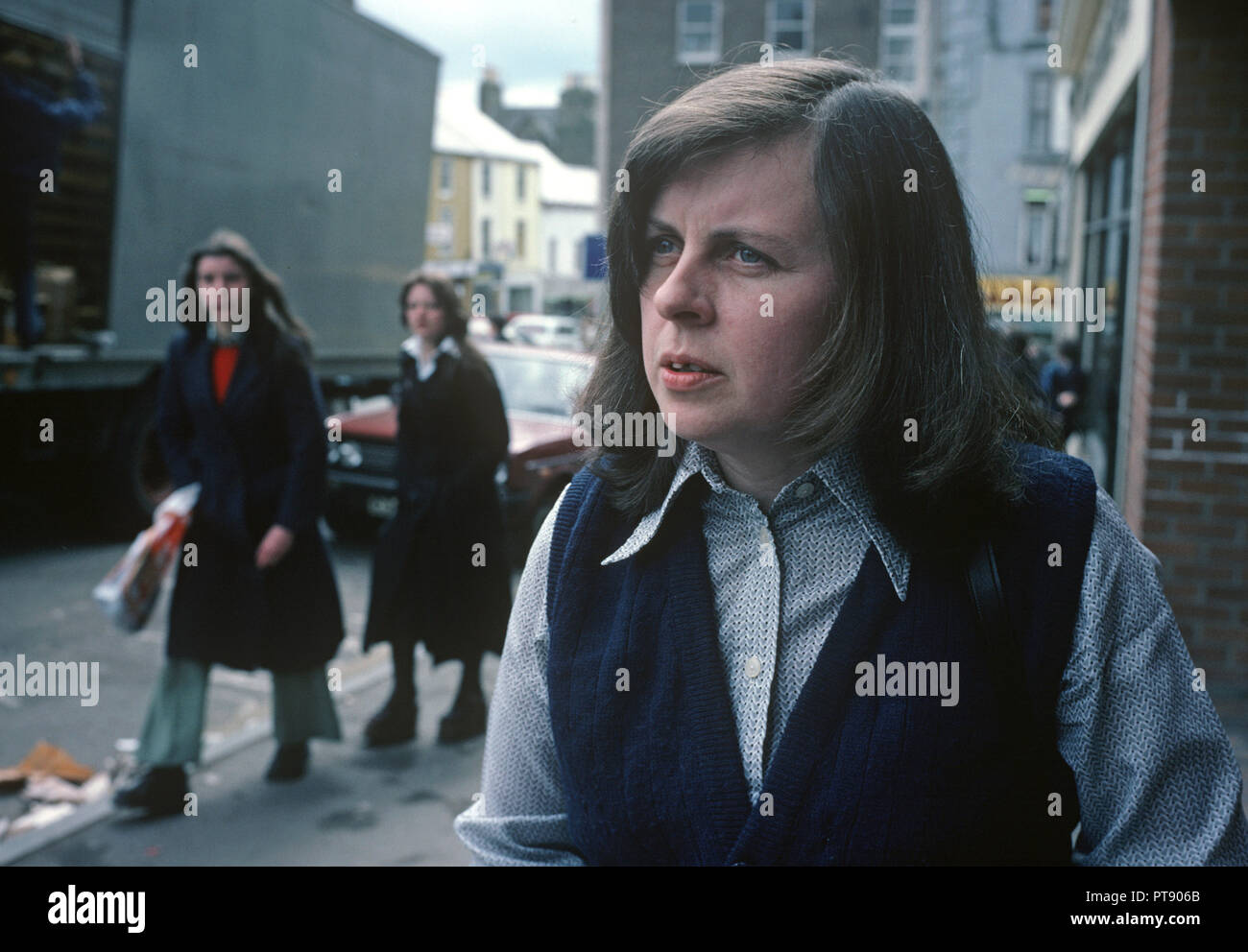 Bernadette Devlin McAliskey, Irish Civil Rights leader, Member of British Parliament 1967-1974, Northern Ireland, 1970s Stock Photo