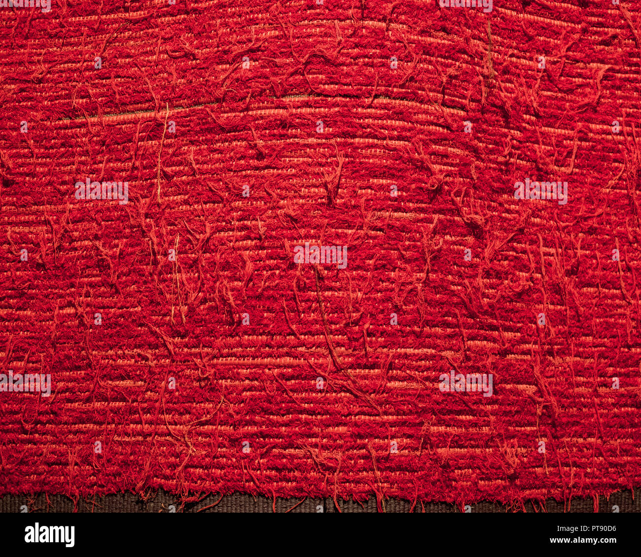 red fabric textured background Stock Photo