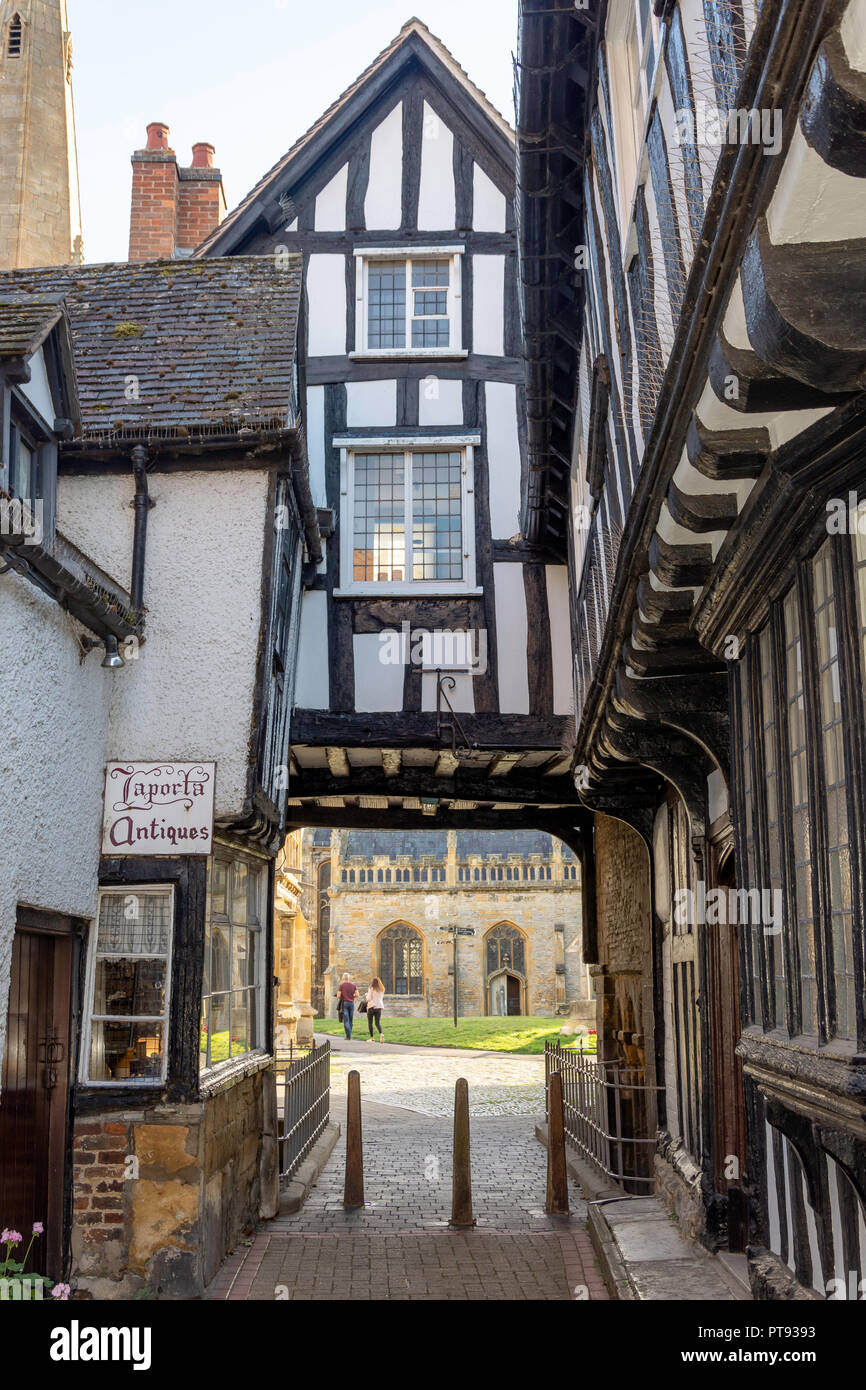 Abbot Reginald's Gateway, Evesham, Worcestershire, England, United Kingdom Stock Photo