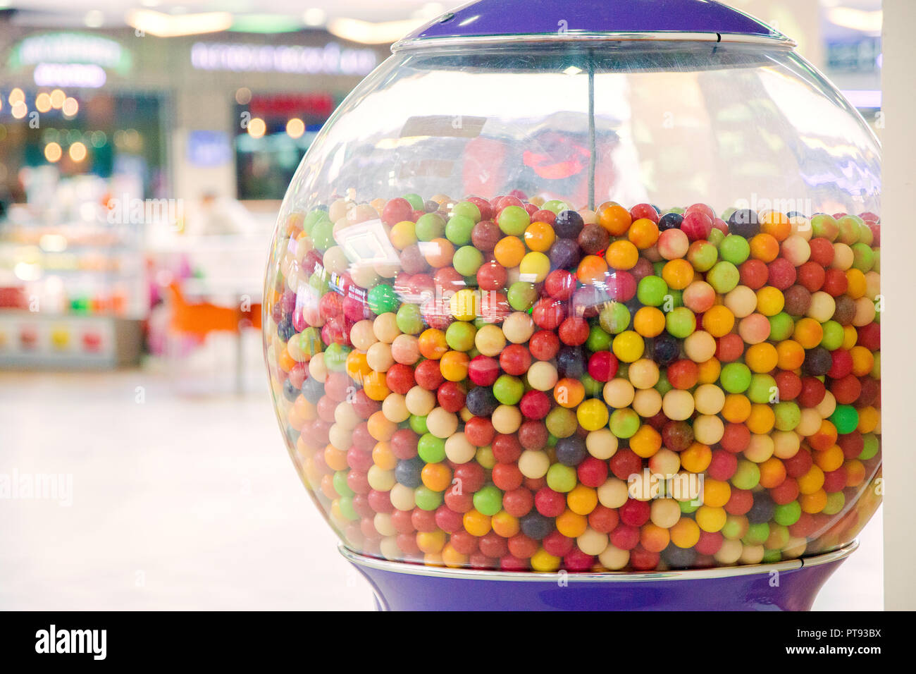 multicolored chewing gum with many flavors in the device Stock Photo Alamy