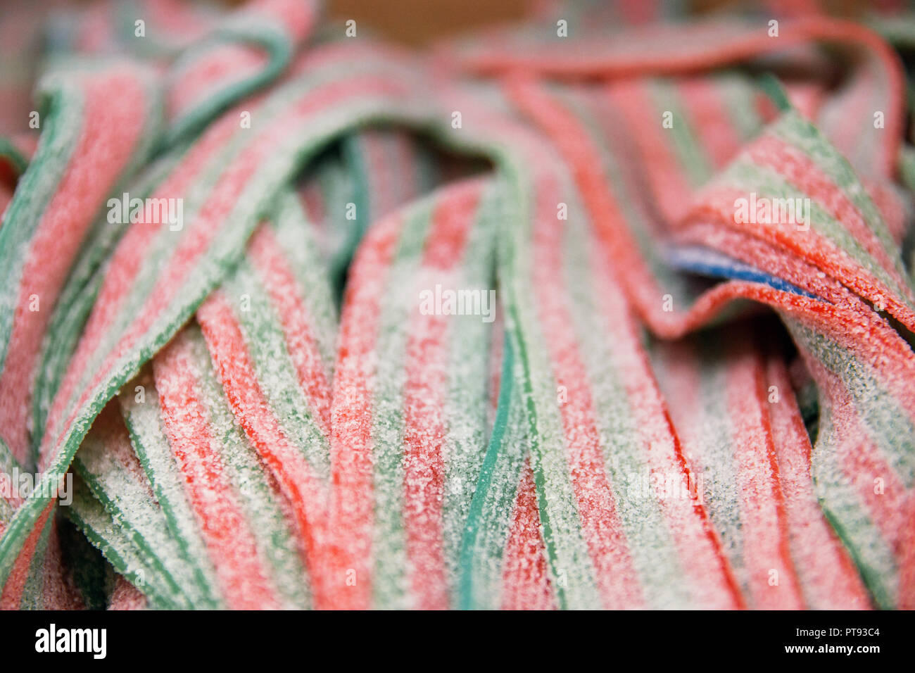 colored licorice sticks, jelly candy selective focus Stock Photo Alamy